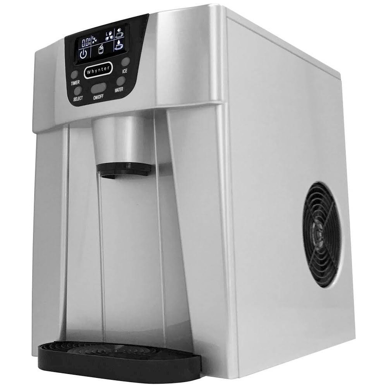 Whynter - 22-Lb. Portable Ice Maker and Water Dispenser - Silver