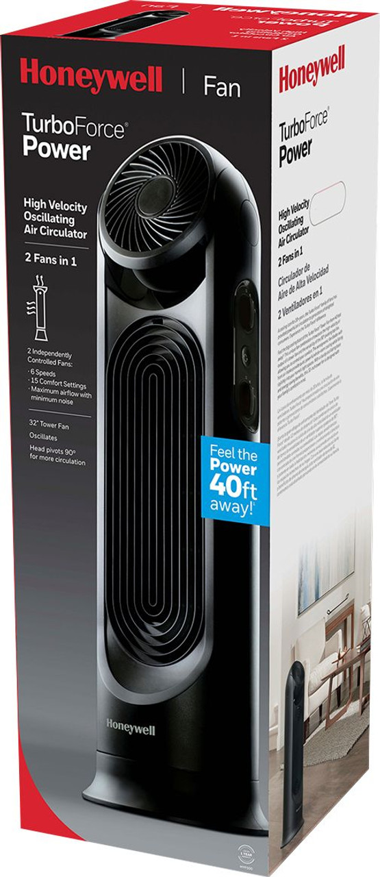 Honeywell - TurboForce Tower Fan - Black