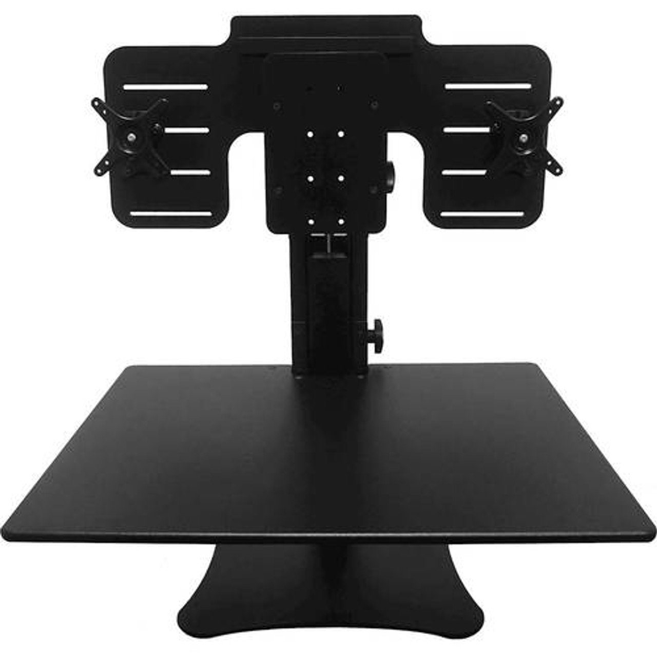 Victor - Manual Dual Monitor Standing Desk - Black