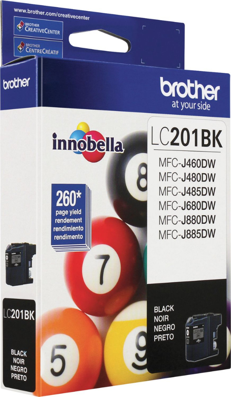 Brother - LC201BK Standard-Yield Ink Cartridge - Black - Black