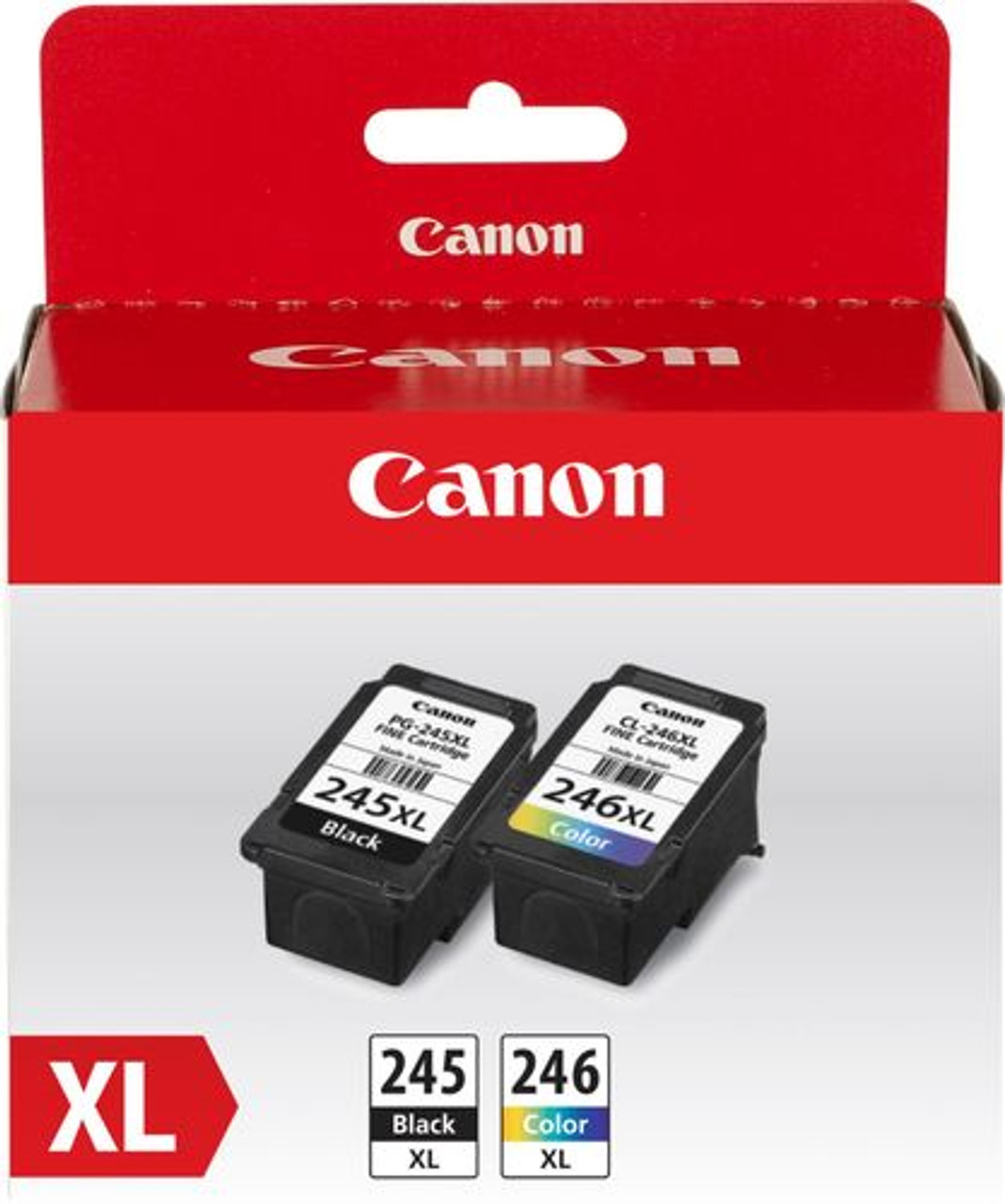 Canon - PG-245 XL / CL-246 XL 2-Pack High-Yield - Black/Color (Cyan, Magenta, Yellow) Ink Cartridges