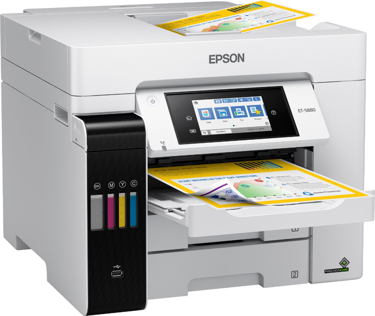 Epson - EcoTank Pro ET-5880 Wireless All-In-One Inkjet Printer with PCL Support