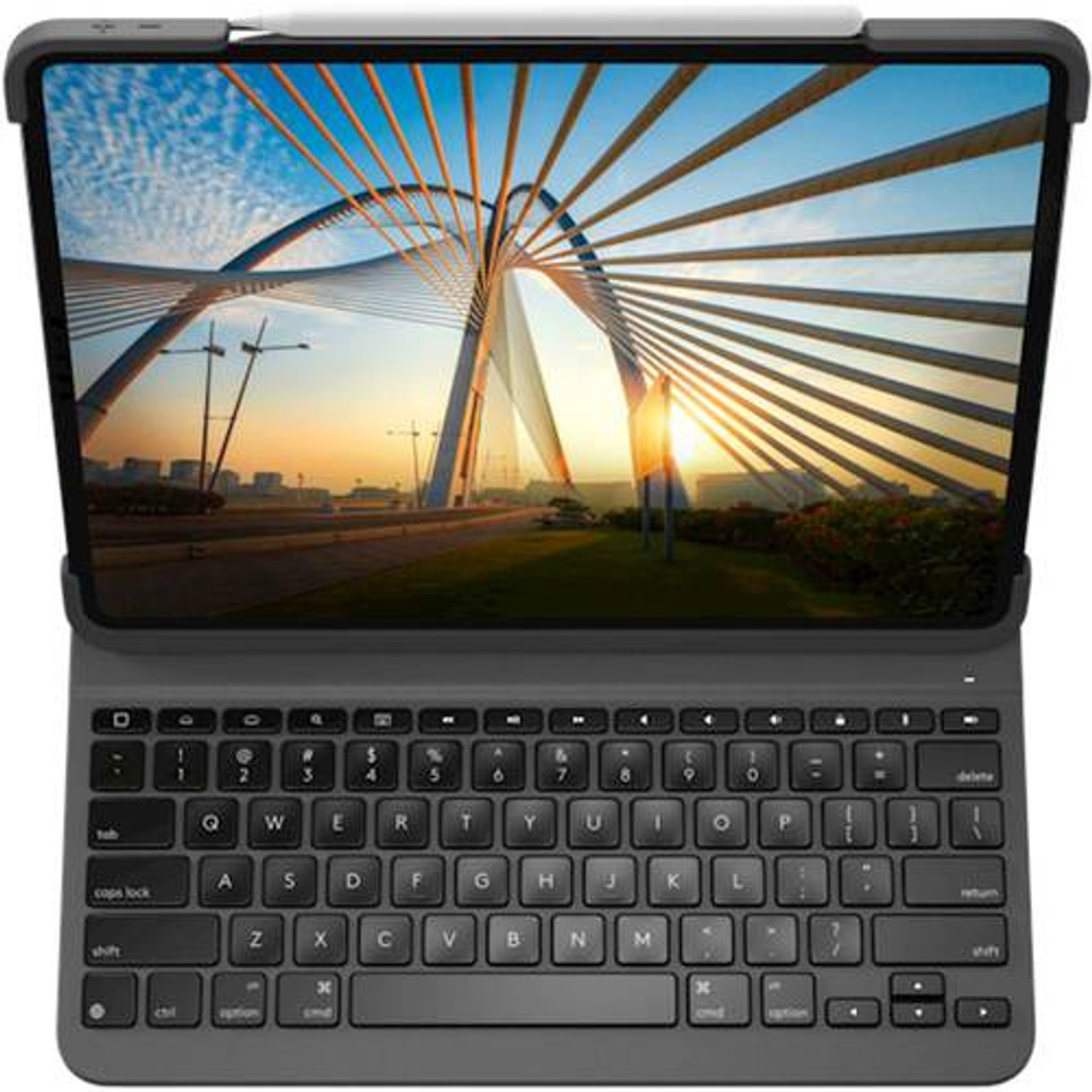 Logitech - Slim Folio Pro Keyboard Case for Apple® iPad® Pro 11" (1st and 2nd Gen) - Graphite