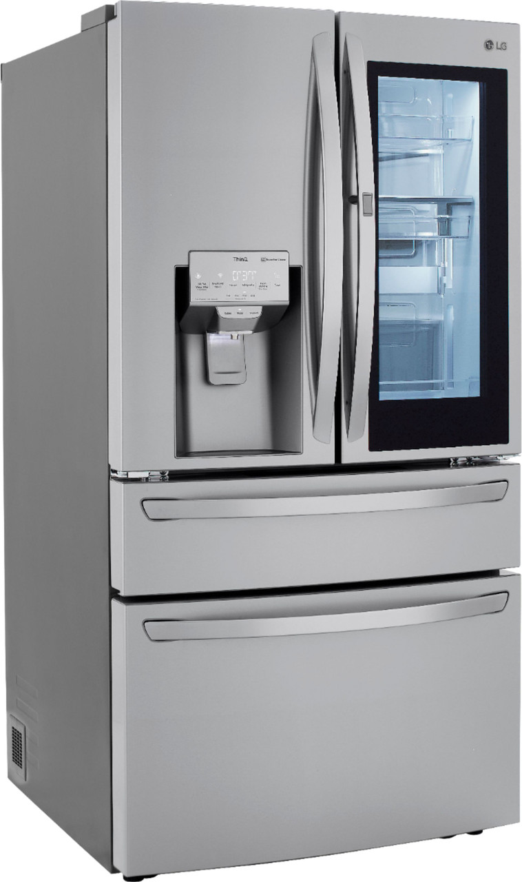LG - 29.5 Cu. Ft. 4-Door French Door Refrigerator with InstaView Door-in-Door and Craft Ice - PrintProof Stainless Steel