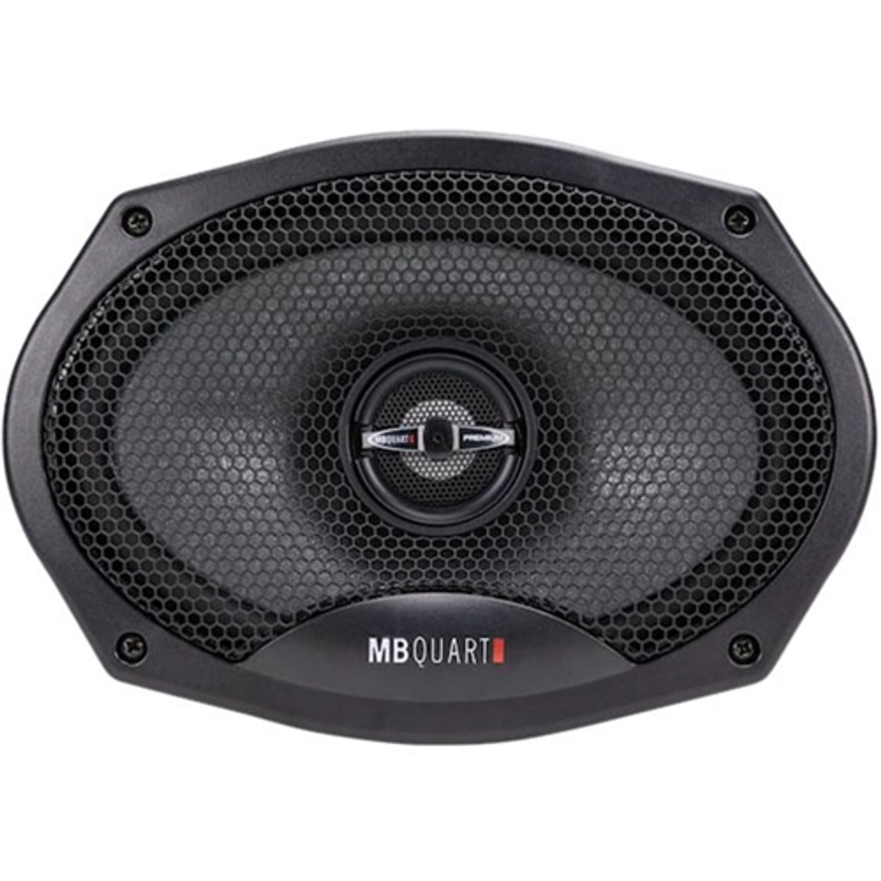 MB Quart - Premium 6" x 9" 2-Way Car Speakers with Aerated Paper Cones (Pair) - Black