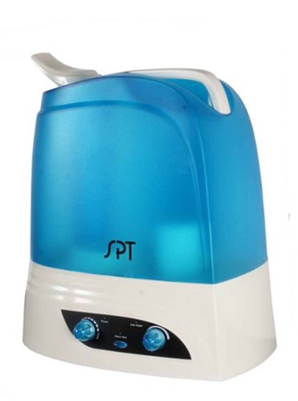 Sunpentown - Dual Mist Humidifier with ION Exchange Filter - White