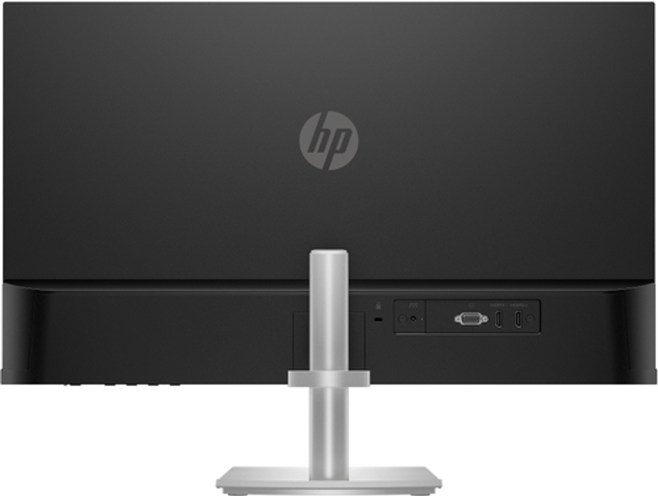 HP - 27" IPS LED FHD Monitor with Adjustable Height (HDMI, VGA) - Silver & Black
