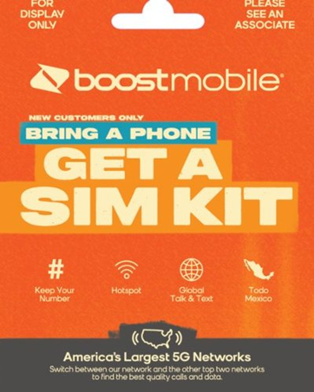 Boost Mobile - Starter SIM Card Kit - Orange