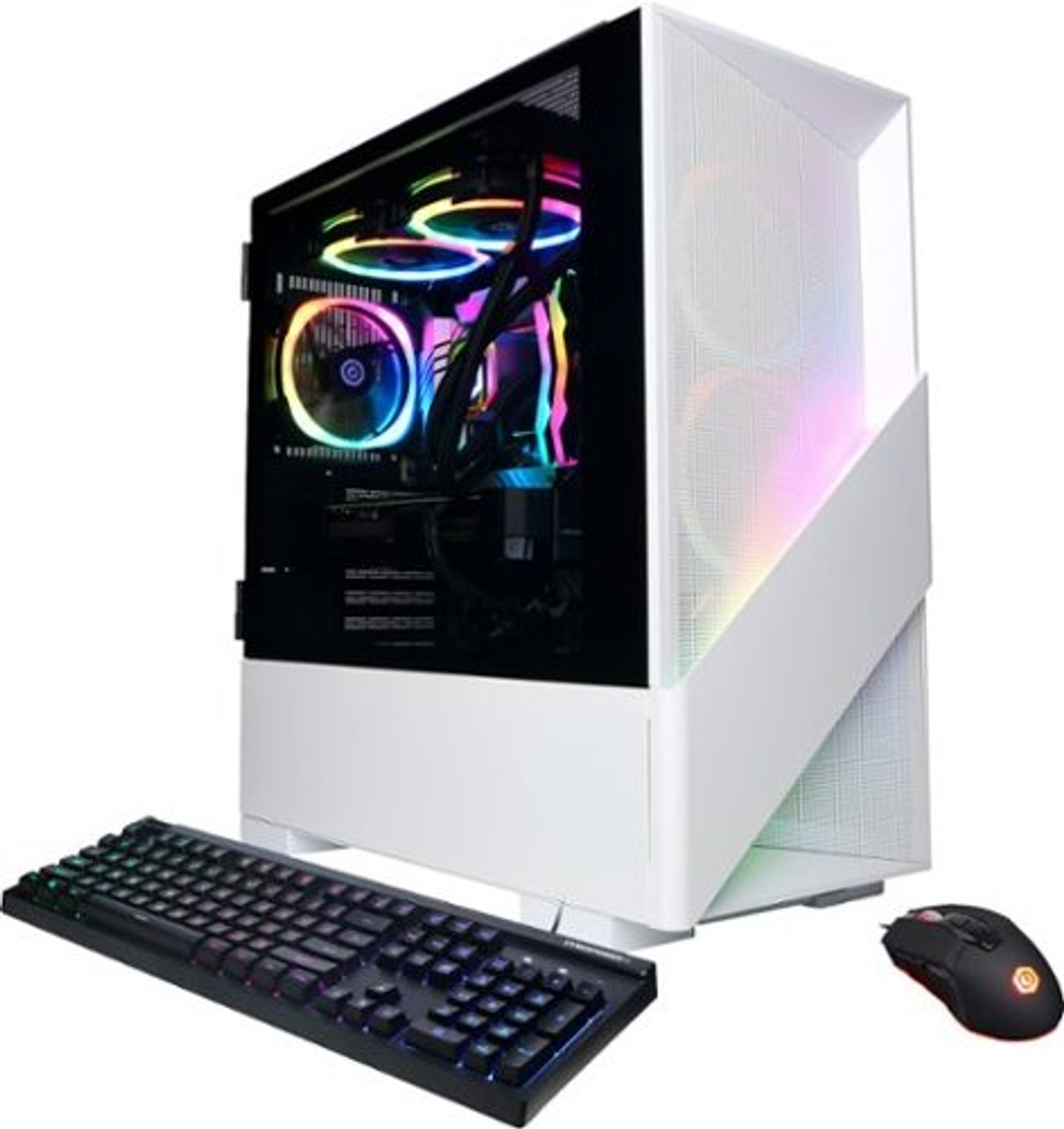CyberPowerPC - Gamer Supreme Gaming Desktop - AMD Ryzen 7 7800X3D - 32GB Memory - NVIDIA GeForce RTX 4070 SUPER 12GB - 2TB SSD - White
