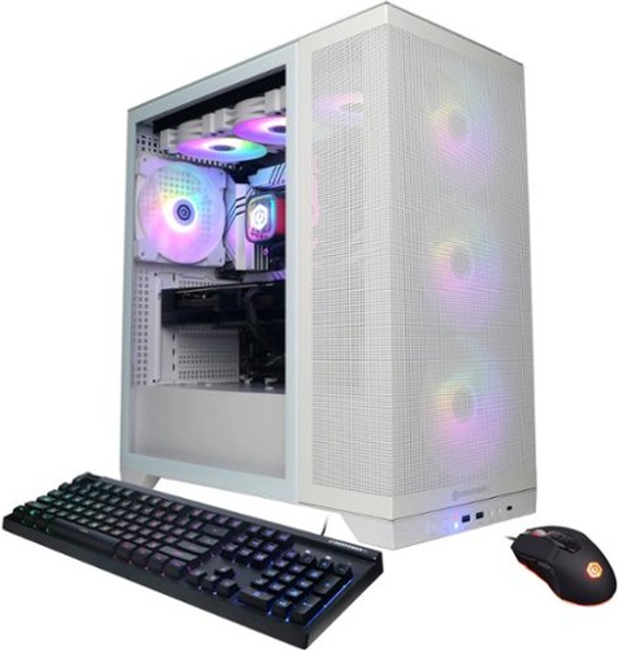 CyberPowerPC - Gamer Supreme Gaming Desktop - Intel Core i9-14900KF - 32GB Memory - NVIDIA GeForce RTX 4070 SUPER 12GB - 2TB SSD - White