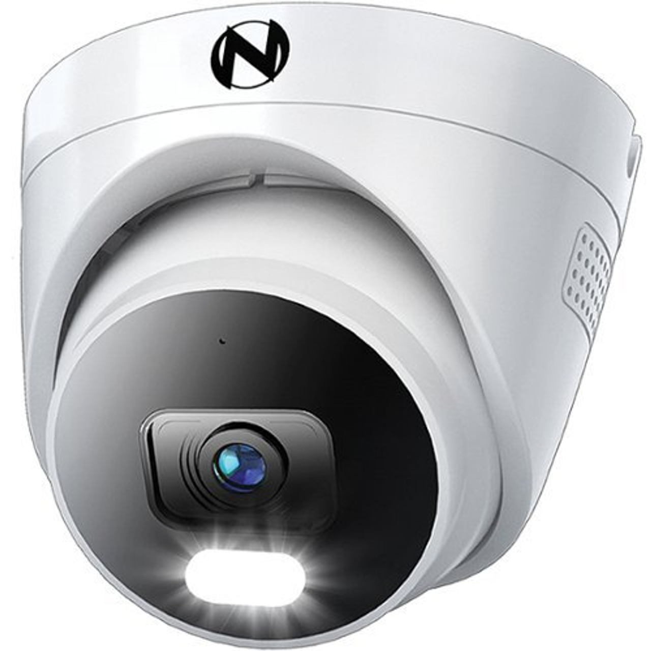 Night Owl Indoor/Outdoor Add On Wired IP 4K Security Dome Camera with 2-Way Audio - White - White