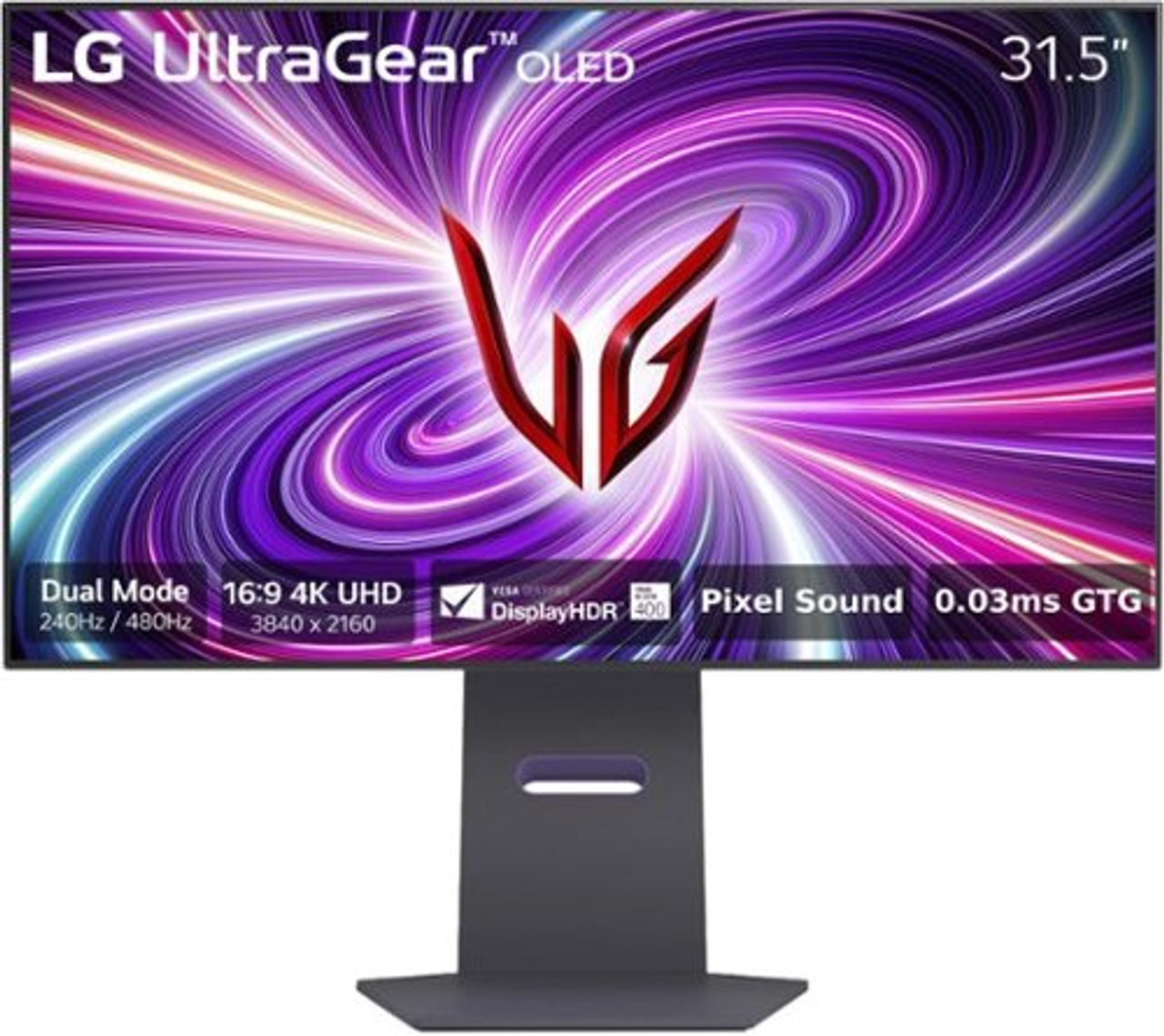 LG - UltraGear 32" OLED UHD 240Hz 0.03ms NVIDIA G-SYNC Compatible and AMD Freesync Premium Pro Gaming Monitor with HDR - Black