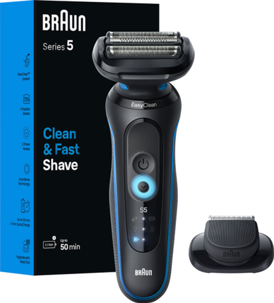 Braun Series 5 Wet/Dry Electric Shaver - Blue