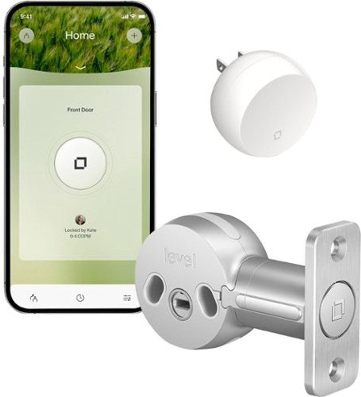 Level Bolt Connect WiFi Retrofit Smart Lock with App/Keypad/VoiceAssistant Access - Silver - Silver