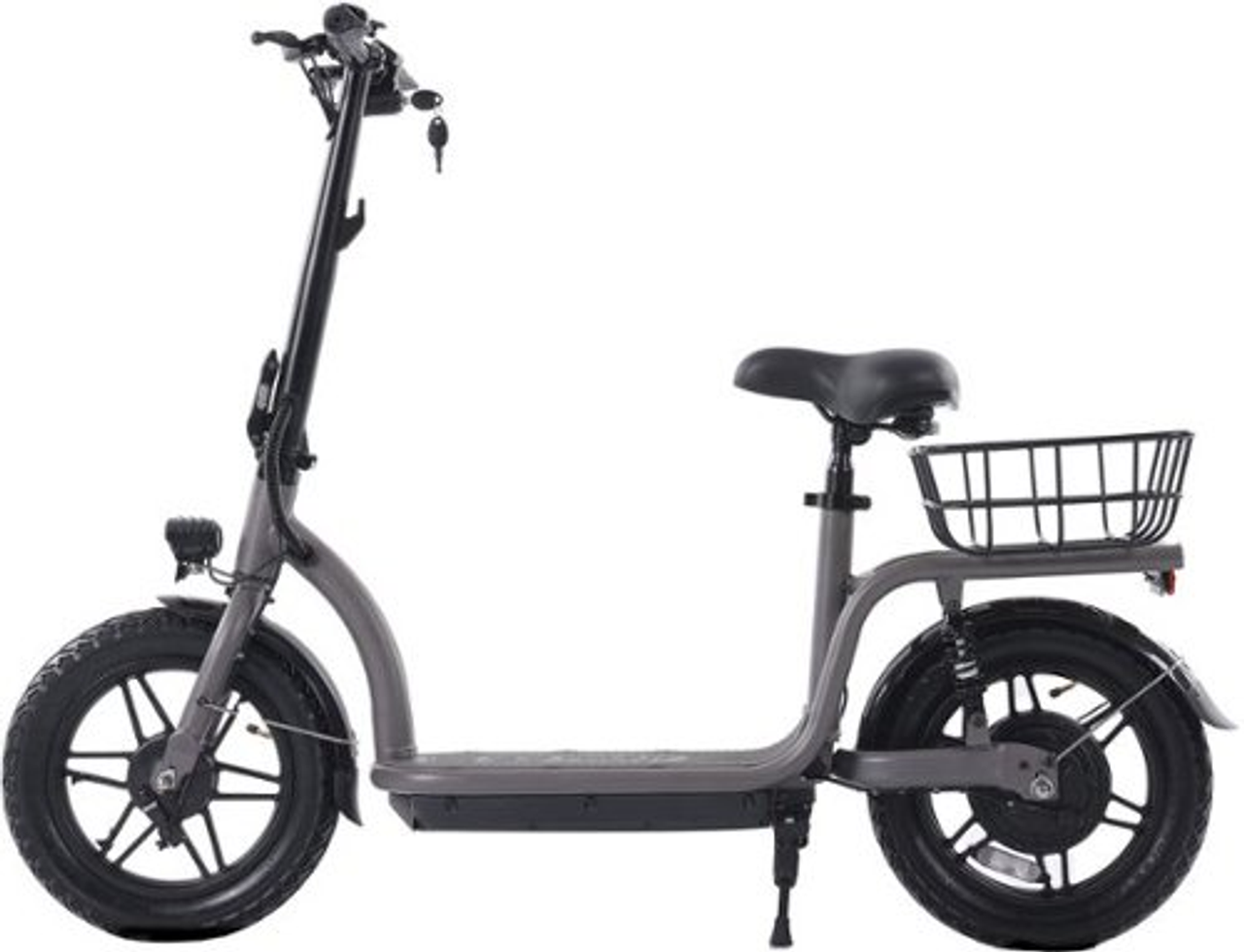 GoTrax - FLEX VOYAGER Electric Scooter w/17mi Max Operating Range & 20mph Max Speed - Gray