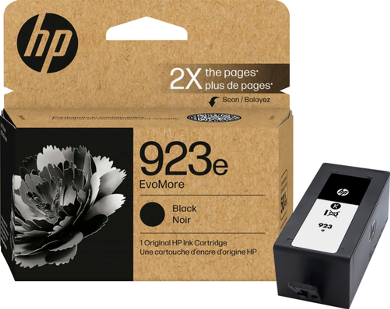 HP - 923e EvoMore Ink Cartridge - Black