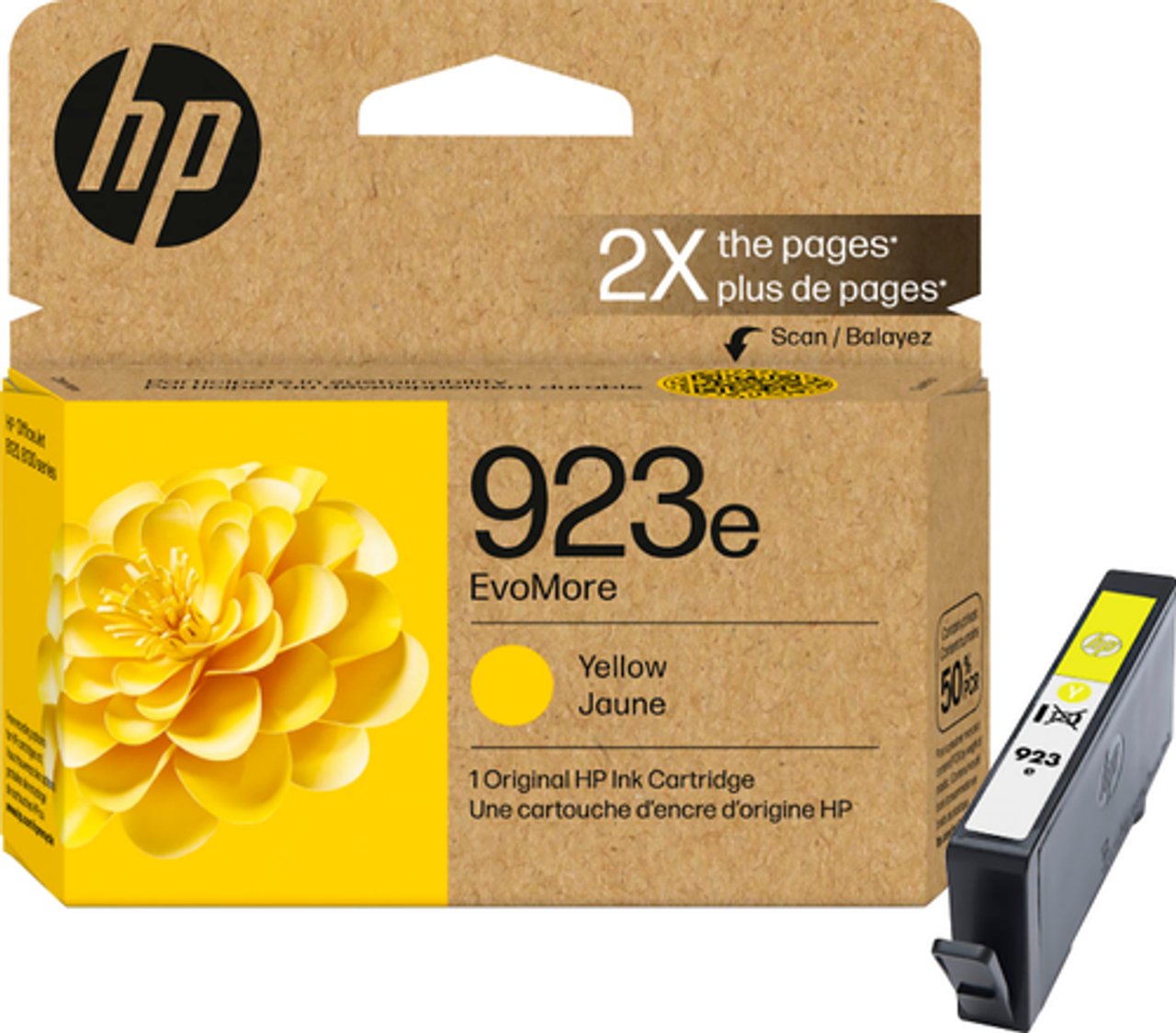 HP - 923e EvoMore Ink Cartridge - Yellow