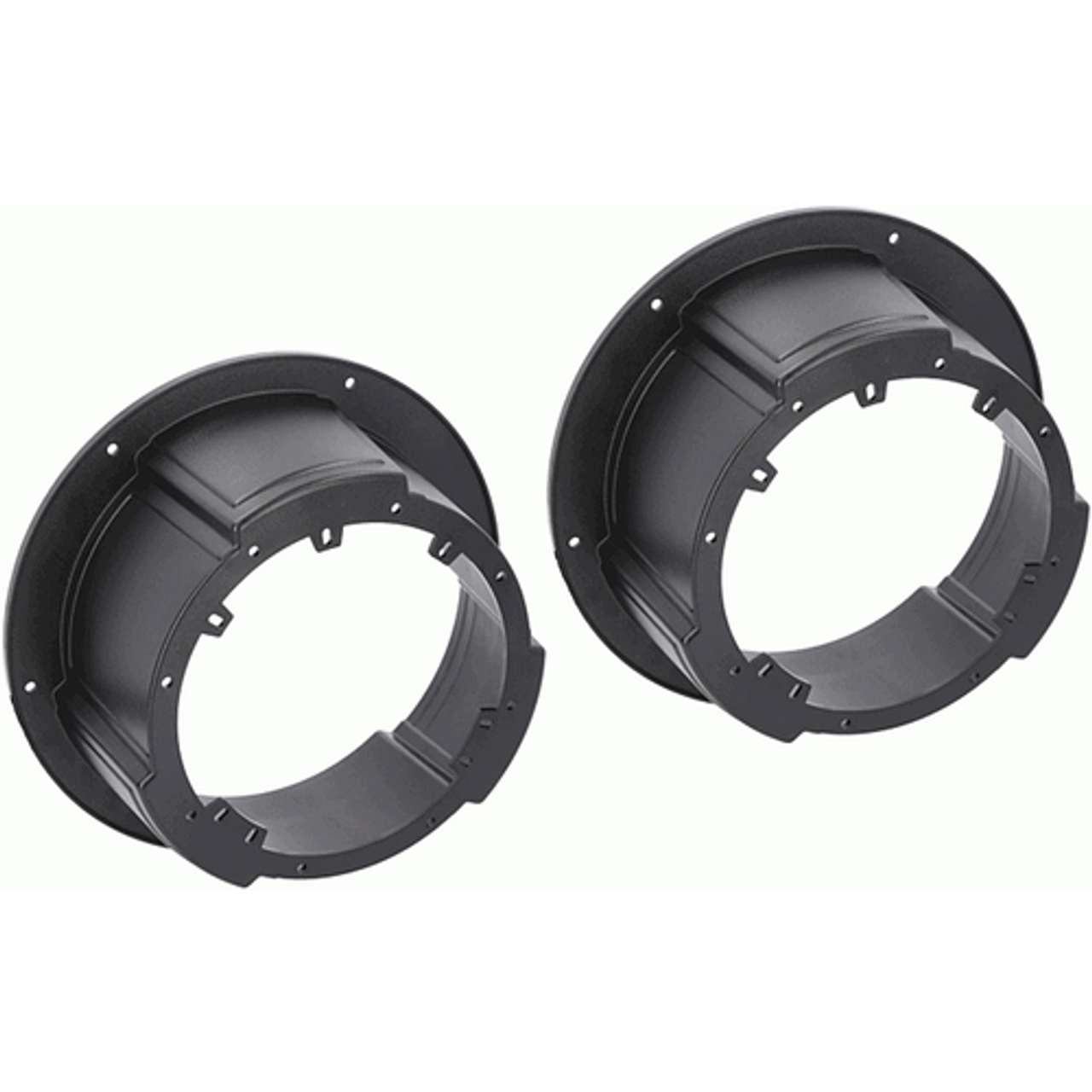 Metra - Universal Speaker Adapter for 6.5” or 6.75” Speakers (2-Pack) - Black