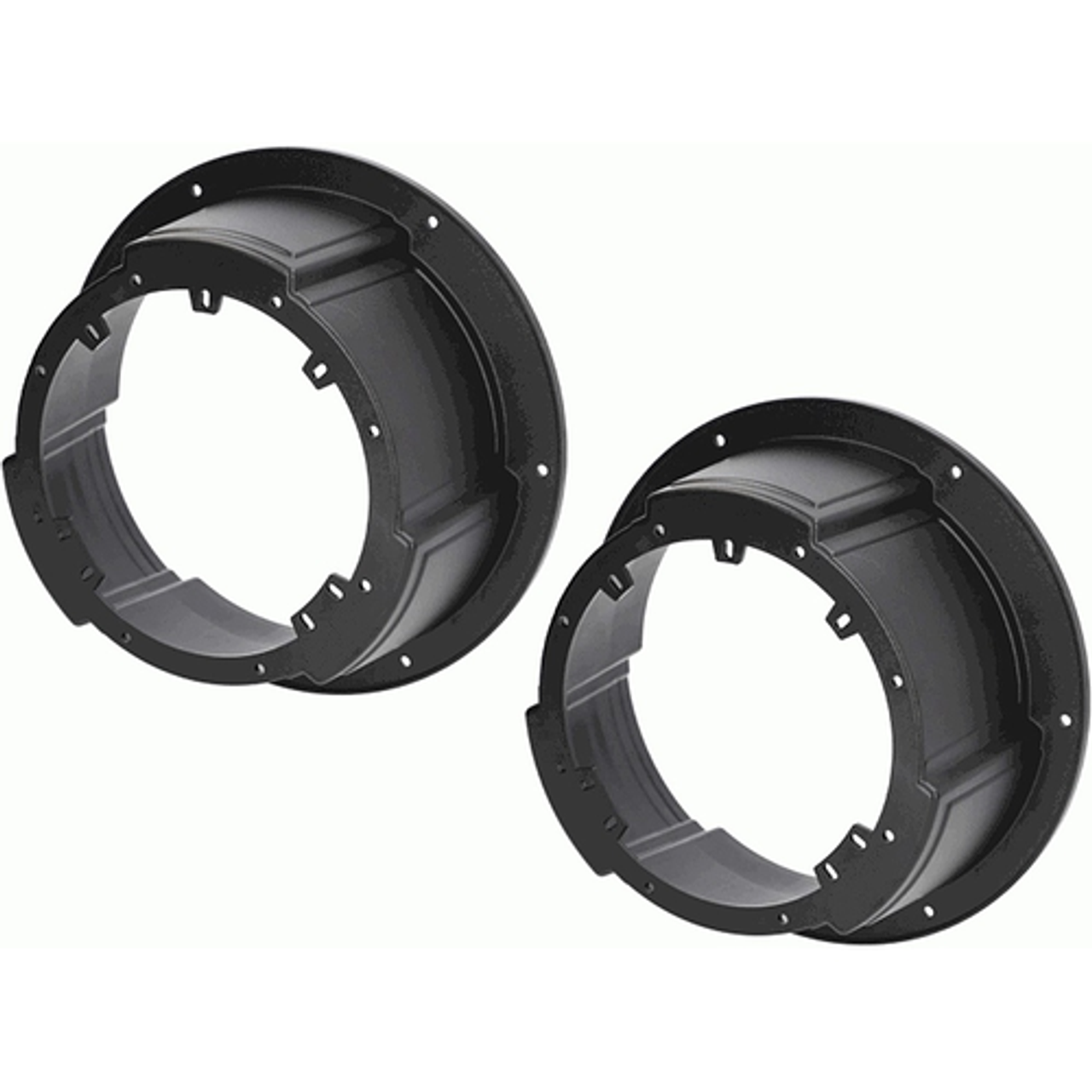 Metra - Universal Speaker Adapter for 6.5” or 6.75” Speakers (2-Pack) - Black