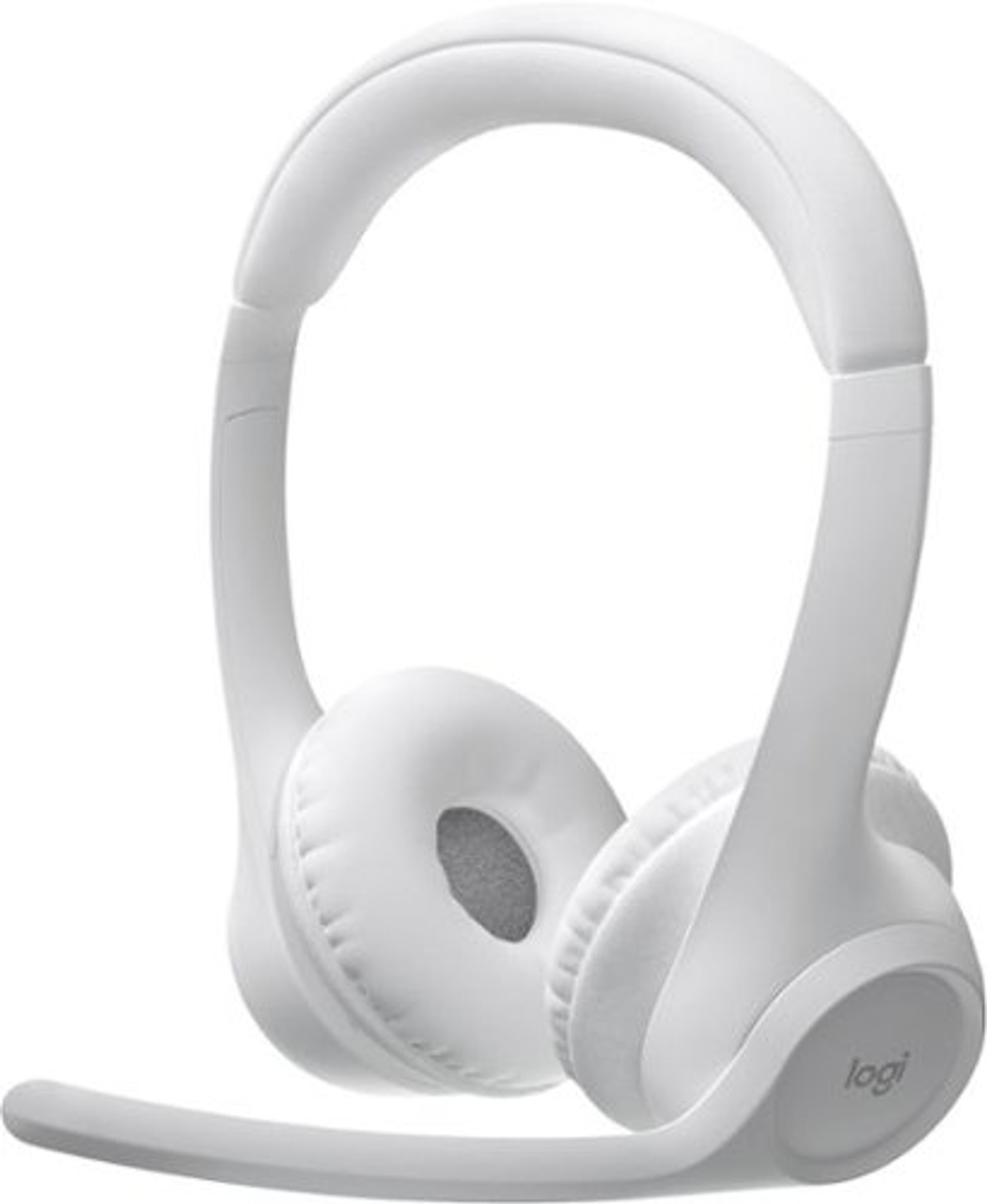 Logitech - Zone 300 Wireless Bluetooth On-ear Headset With Noise-Canceling Microphone - Off-White
