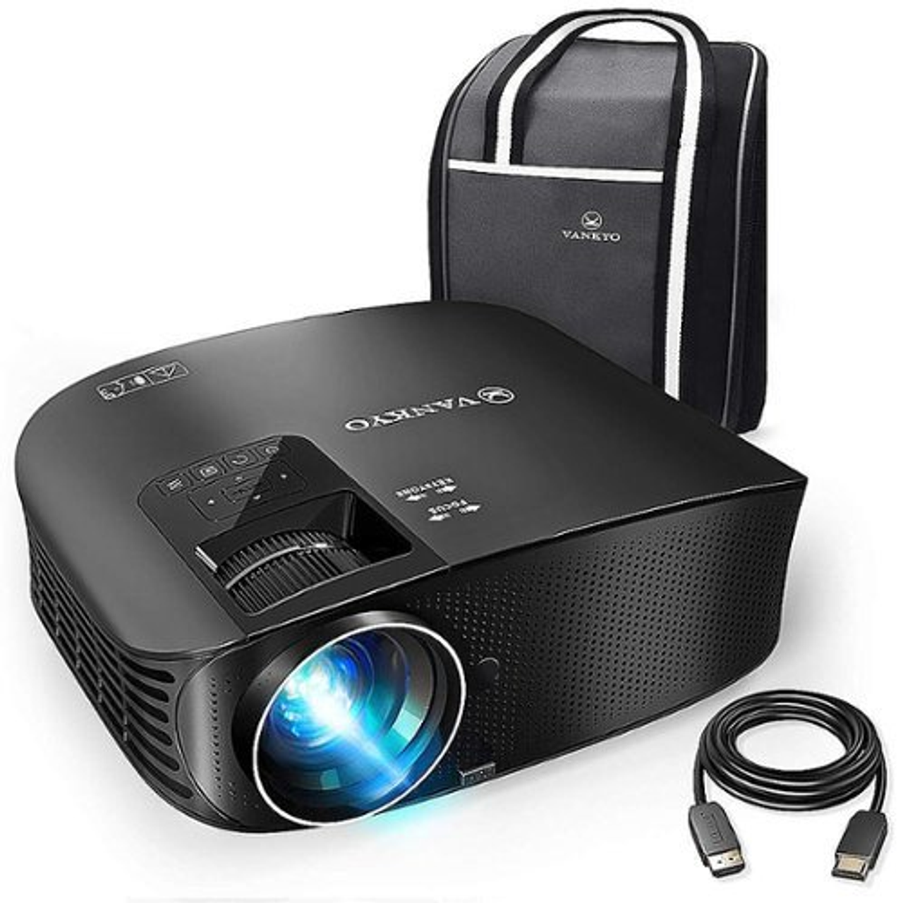 VANKYO Leisure 510W HD Projector, Portable Movie, Wireless connection Projector - Black