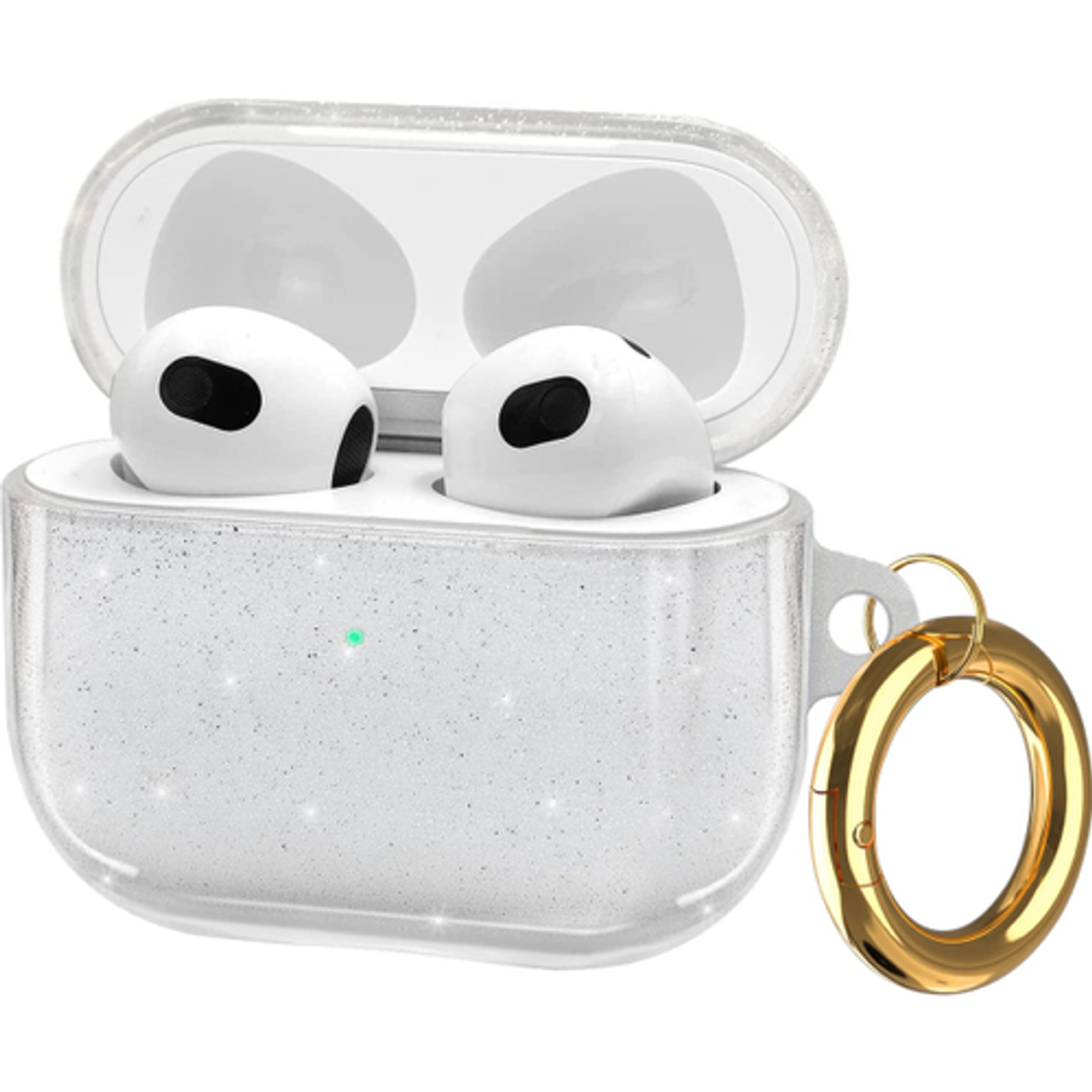 SaharaCase - Inspire Series Sparkle Case for Apple AirPods (3rd Generation) - Transparent