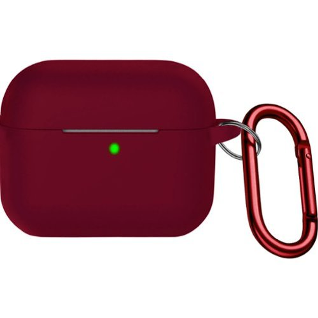 SaharaCase - Venture Series Silicone Combo Kit Case for Apple AirPods (3rd Generation) - Burgundy