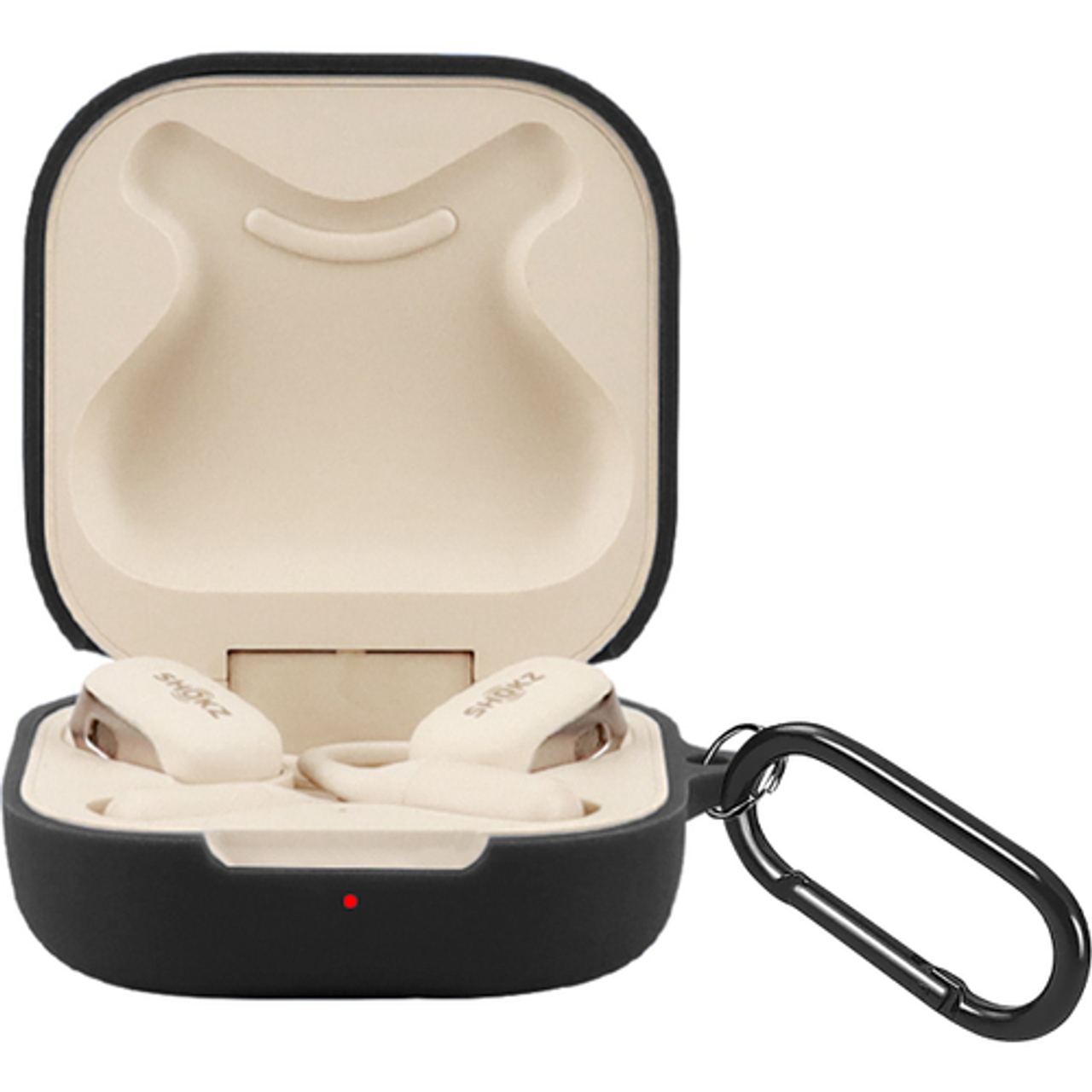 SaharaCase - Venture Series Silicone Case for Shokz OpenFit True Wireless Headphones - Black