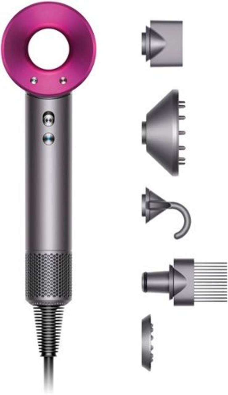 Dyson - Refurbished Supersonic Hair Dryer - Iron/Iron/Fuchsia