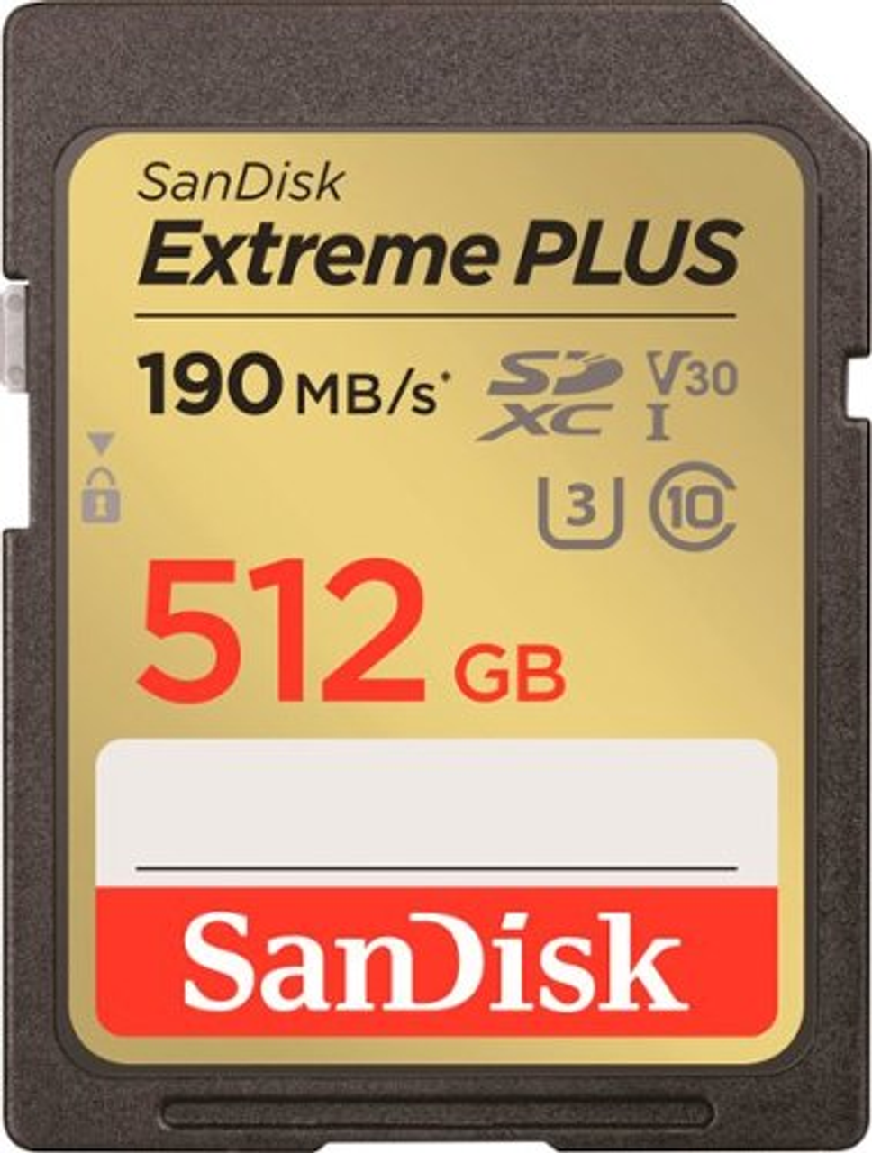 SanDisk - Extreme PLUS 512GB SDHC/SDXC UHS-I Card