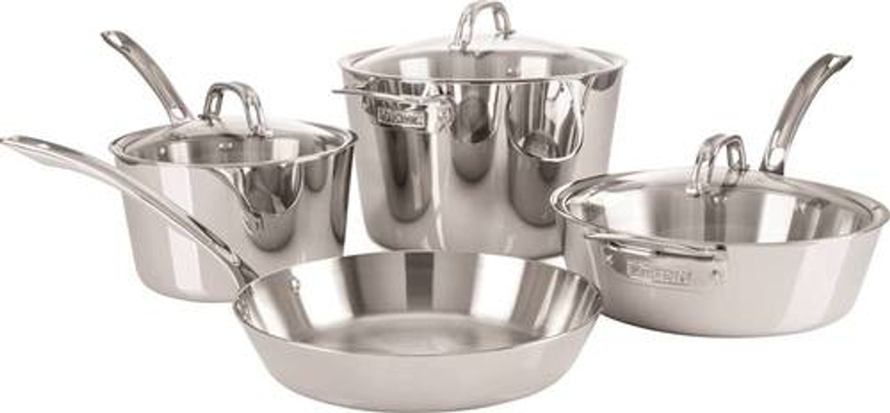 Viking - Contemporary 7-Piece Cookware Set - Stainless Steel