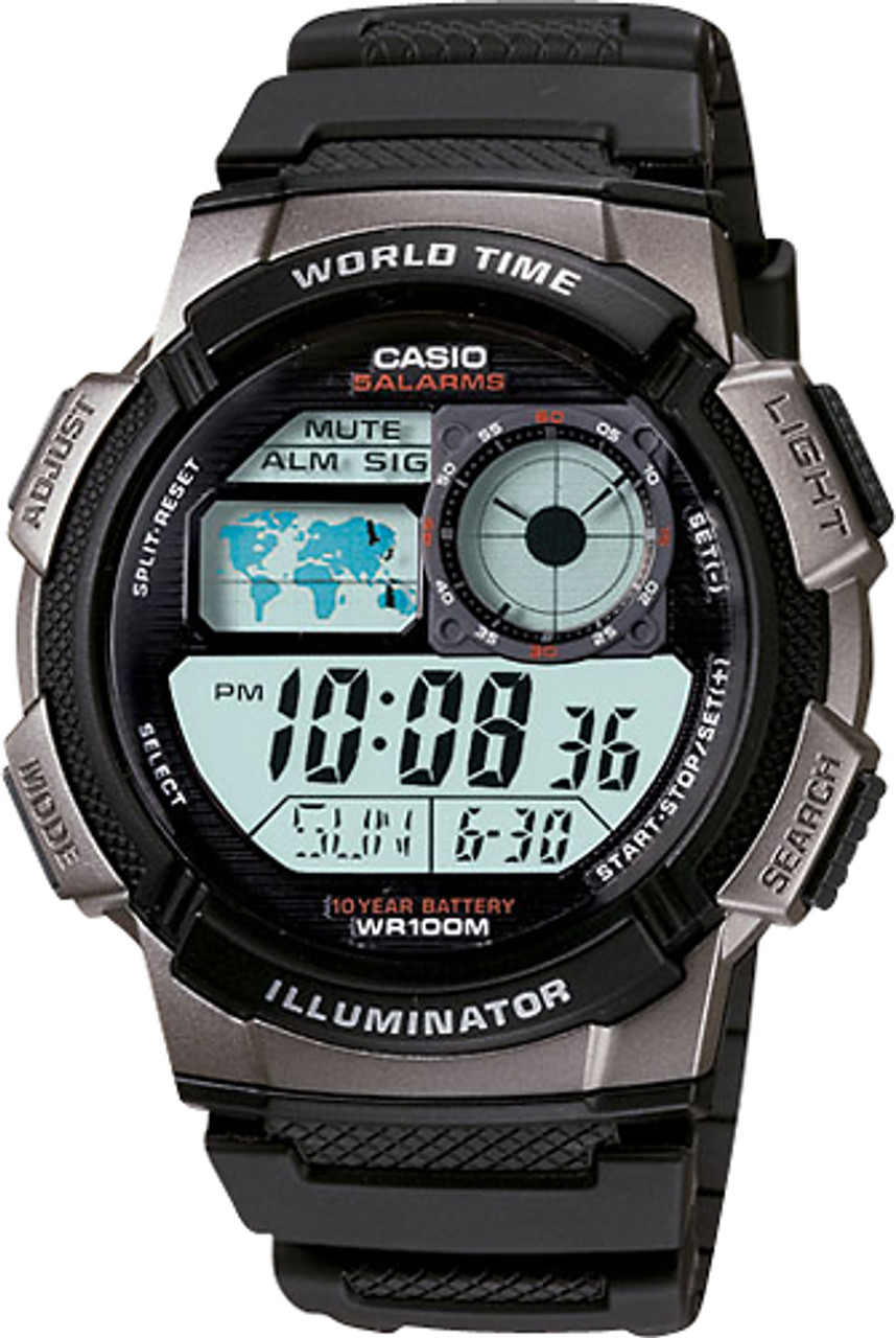 Casio - Men's Digital Sport Watch - Black