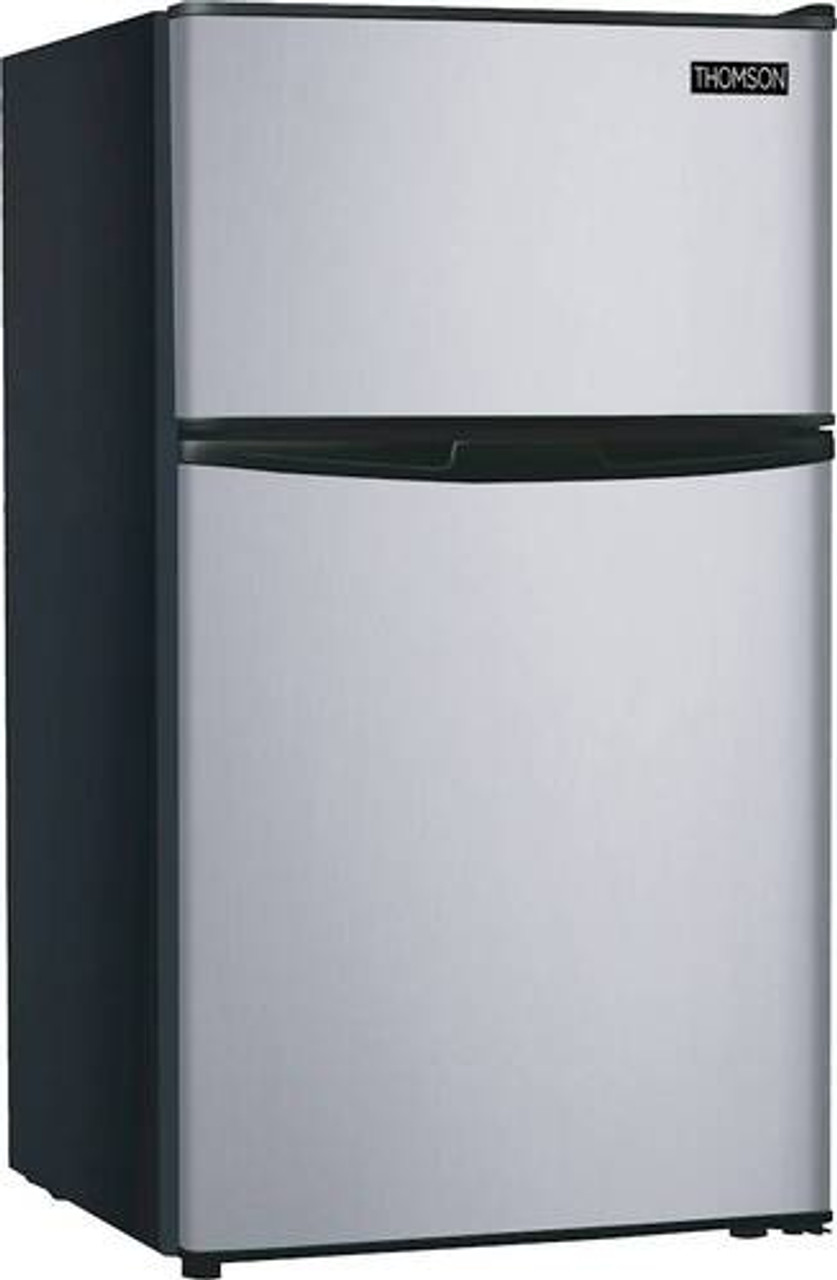 Thomson - 3.2 Cu. Ft. Mini Fridge - Stainless steel