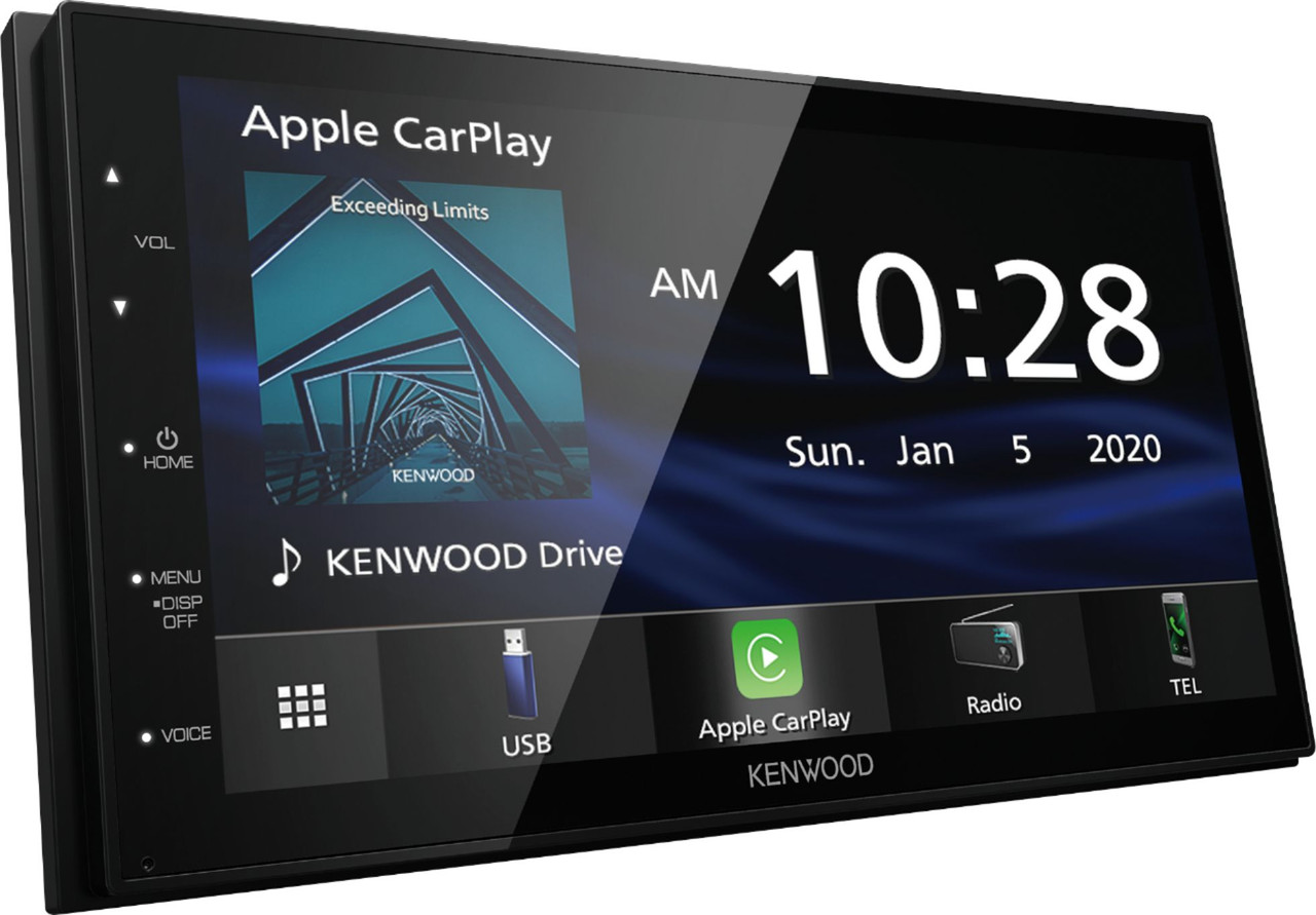 Kenwood - 6.75" - Android Auto/Apple® CarPlay™ - Built-in Bluetooth - In-Dash Digital Media Receiver - Black