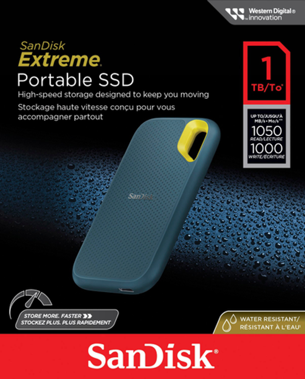 SanDisk - Extreme Portable 1TB External USB-C NVMe SSD - Monterey