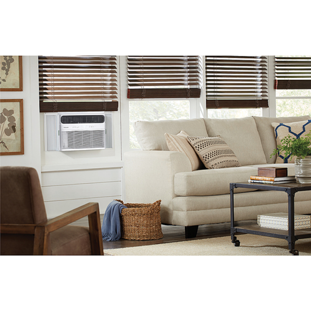 Frigidaire - 10,000 BTU Smart Window Air Conditioner with Wi-Fi and Remote in White - White