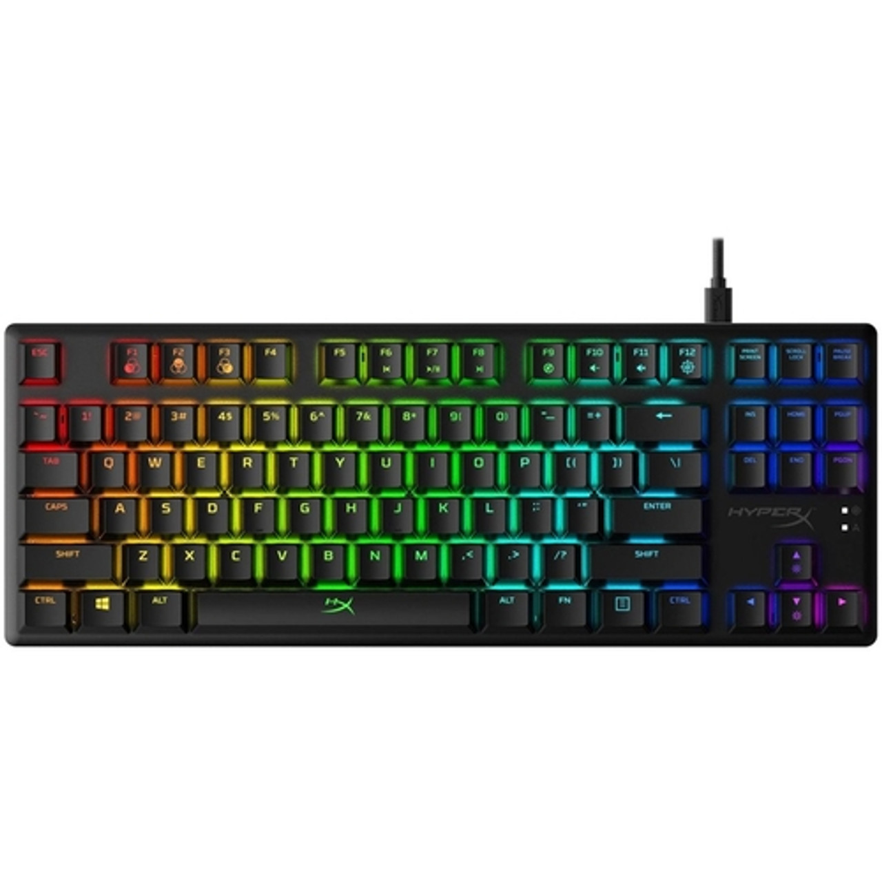 Alloy Origins Core Wired Gaming Mechanical HyperX Aqua Switch Keyboard with RGB Back Lighting - Black