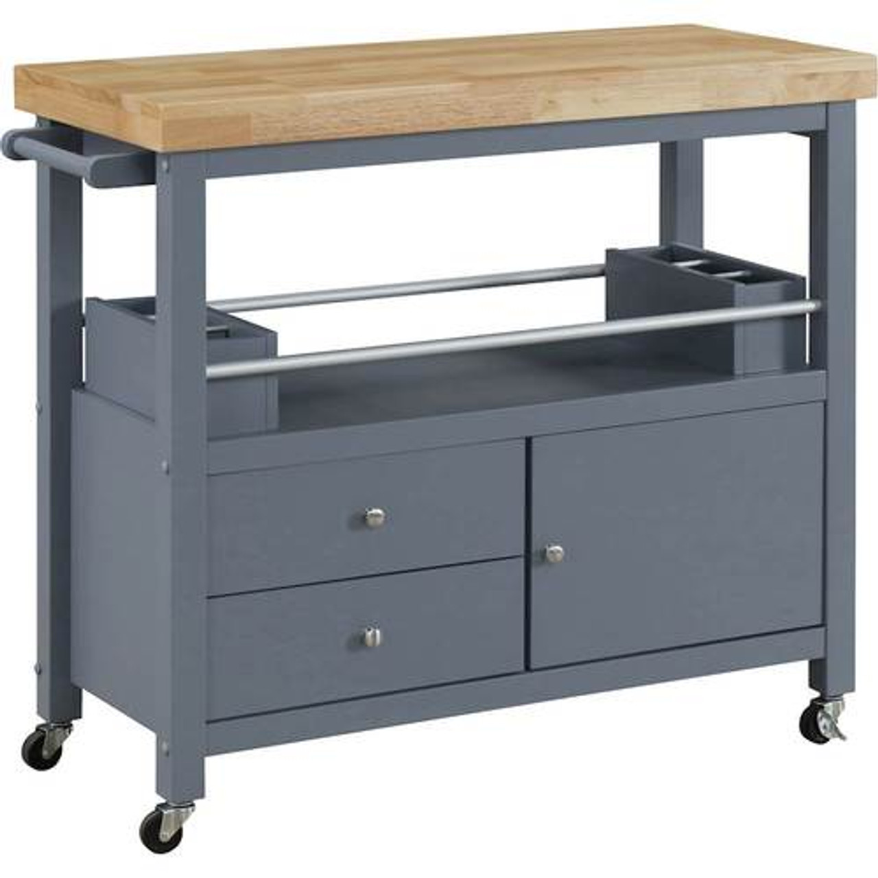 Click Decor - Anson Kitchen Cart - Gray