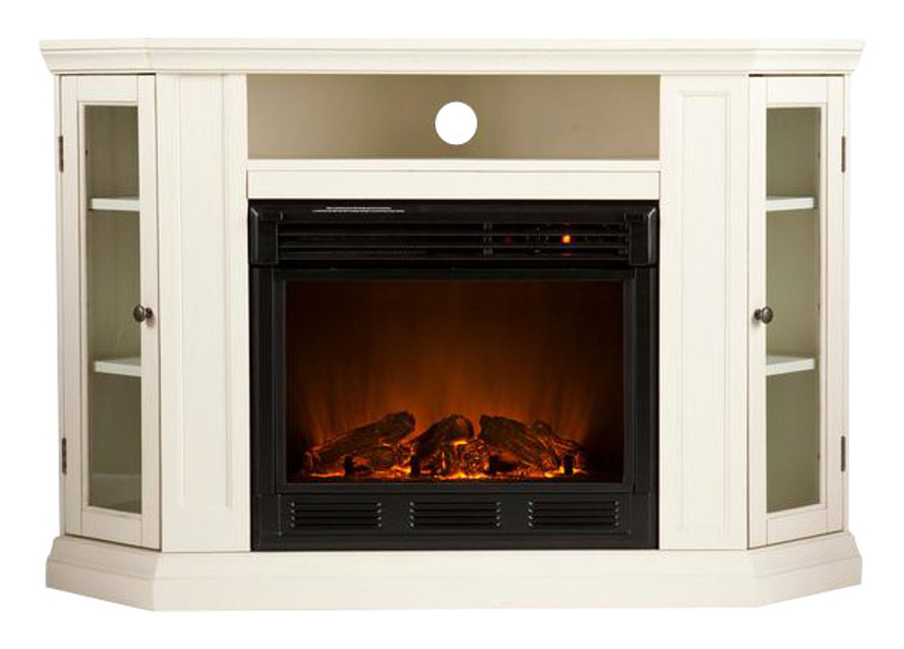 SEI - Electric Media Fireplace for Most Flat-Panel TVs Up to 46" - Ivory