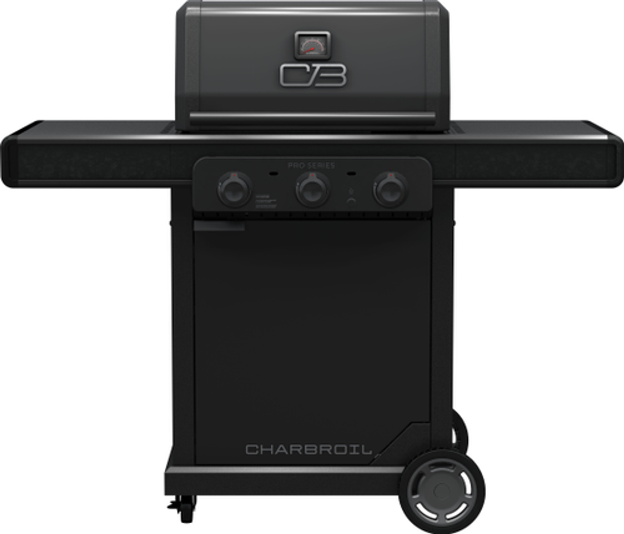 Char-Broil - Pro Series with Amplifire™ Infrared Technology 3-Burner Propane Gas Grill Cabinet, 463365124 - Black