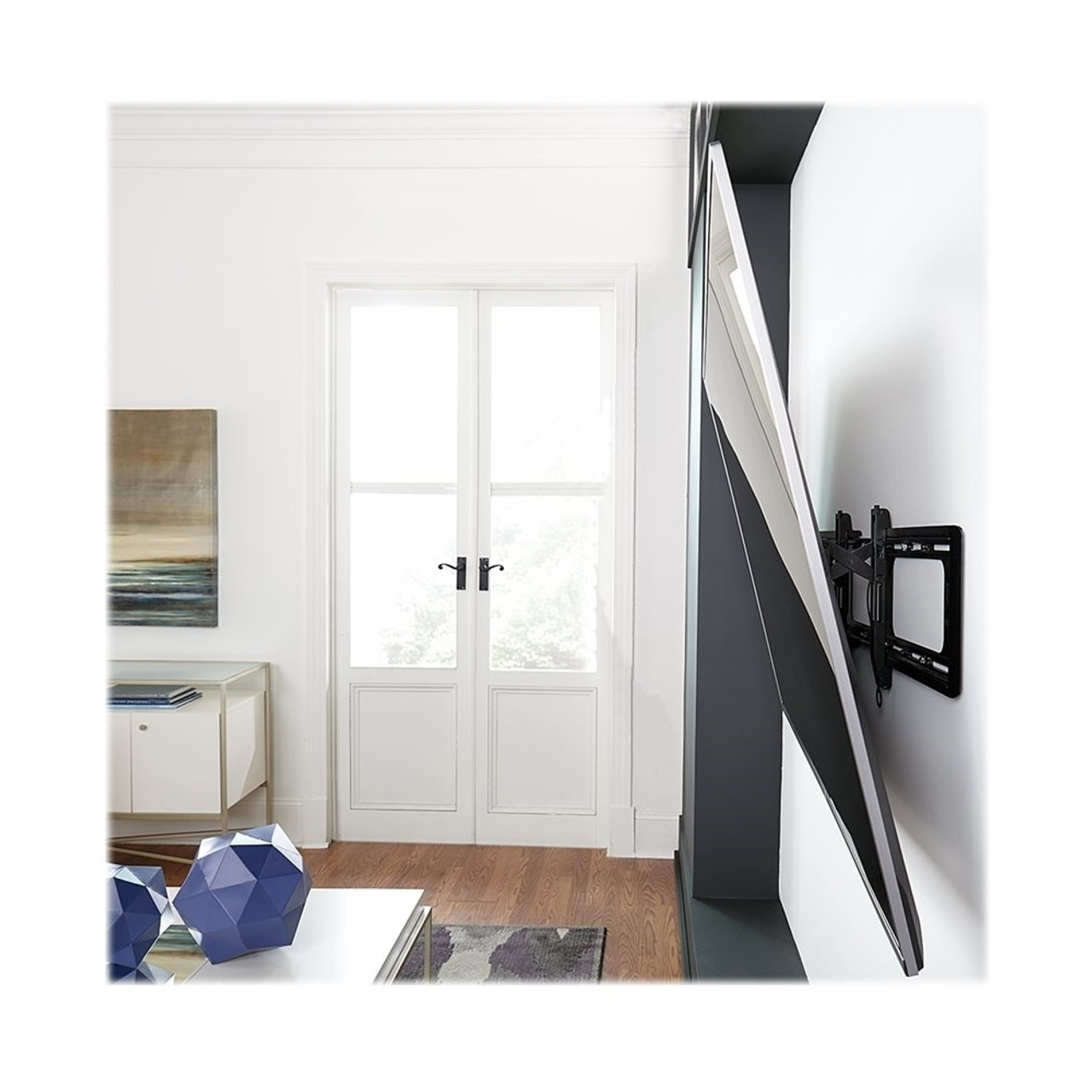 Sanus - Elite Series Advanced Tilt TV Wall Mount For Most 46" - 95" TVs - Extends 5.9" - Black