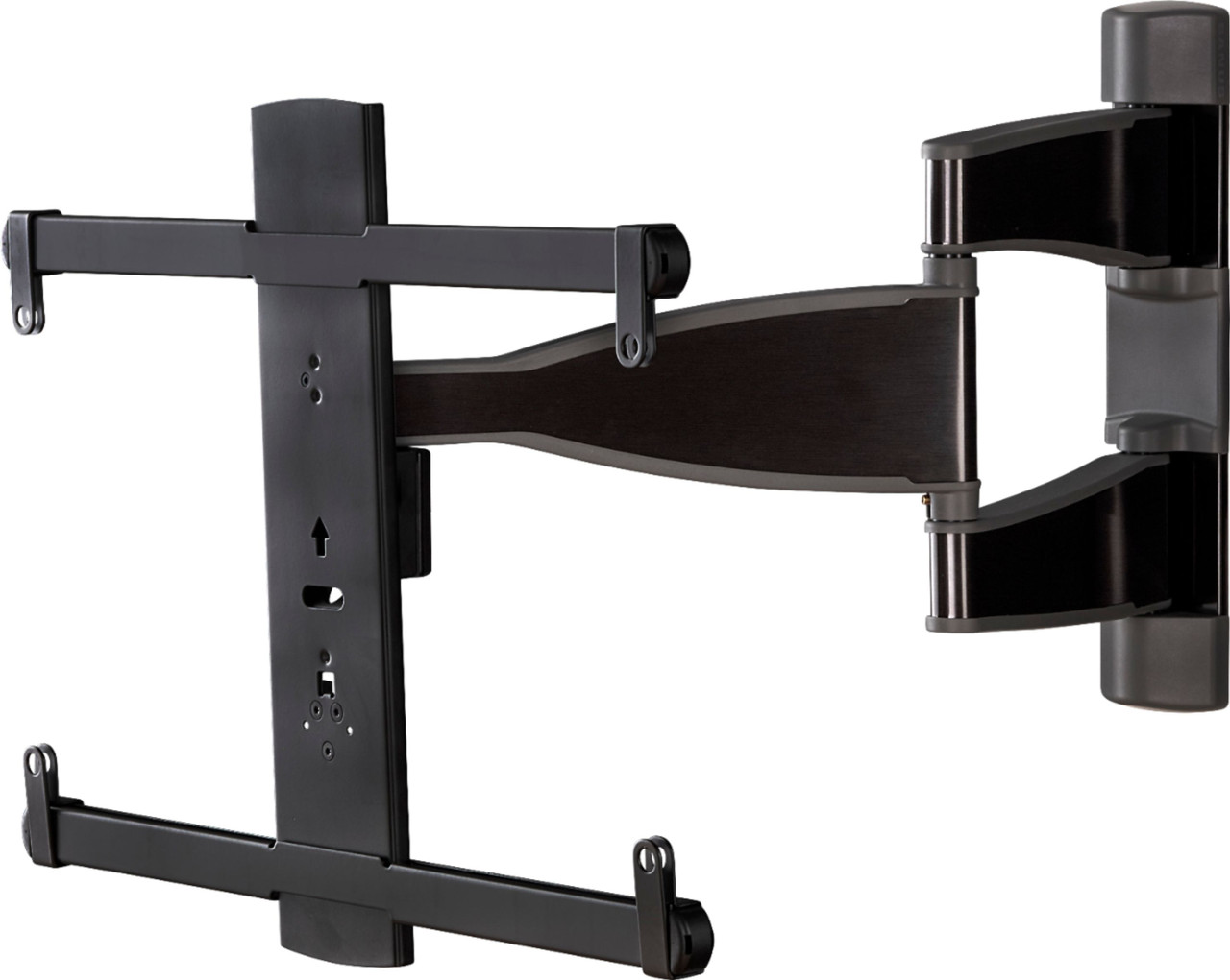 Sanus - Premium Series Swivel TV Wall Mount for Most 32" - 55" TVs - Brushed Metal Black