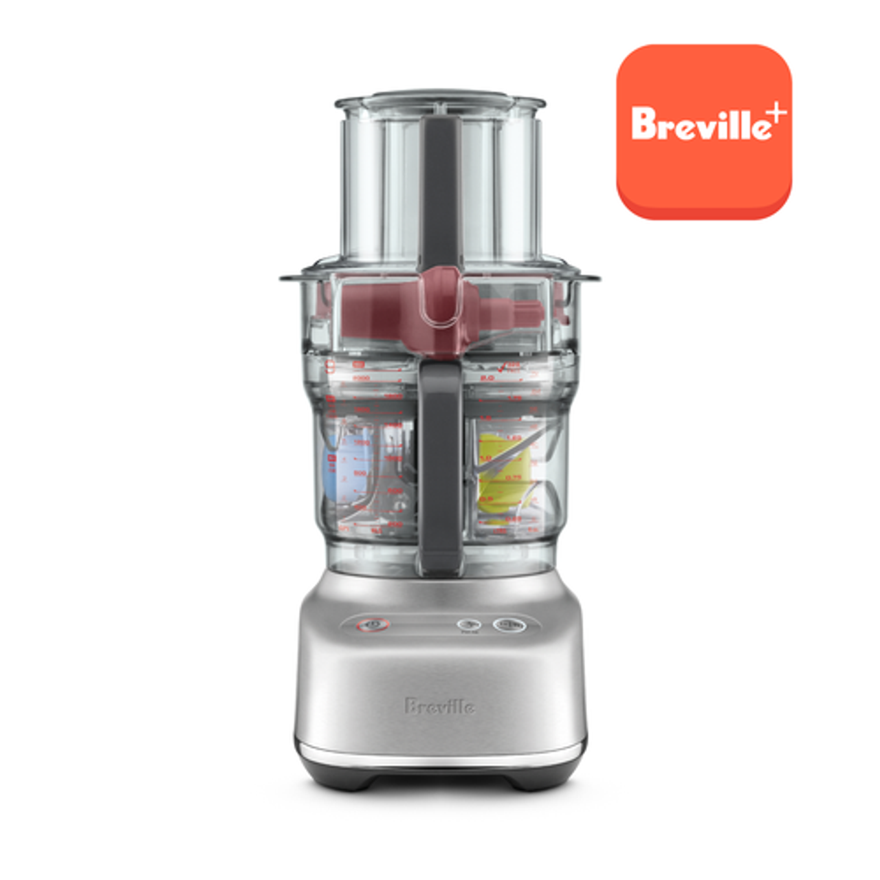 Breville - the Paradice 9-Cup Food Processor - Brushed Stainless Steel