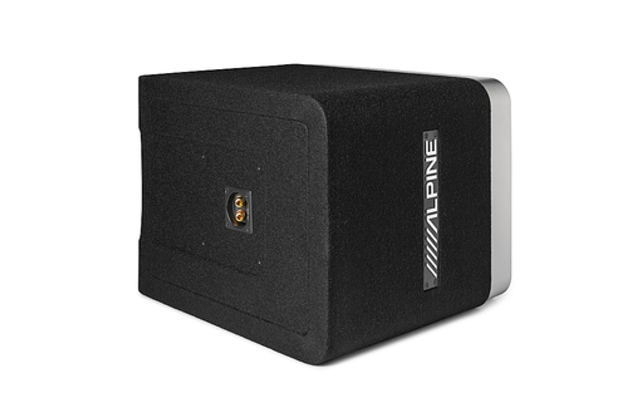 Alpine - Halo S-Series Single 10" Dual Voice Coil Preloaded Subwoofer Enclosure with ProLink - Black