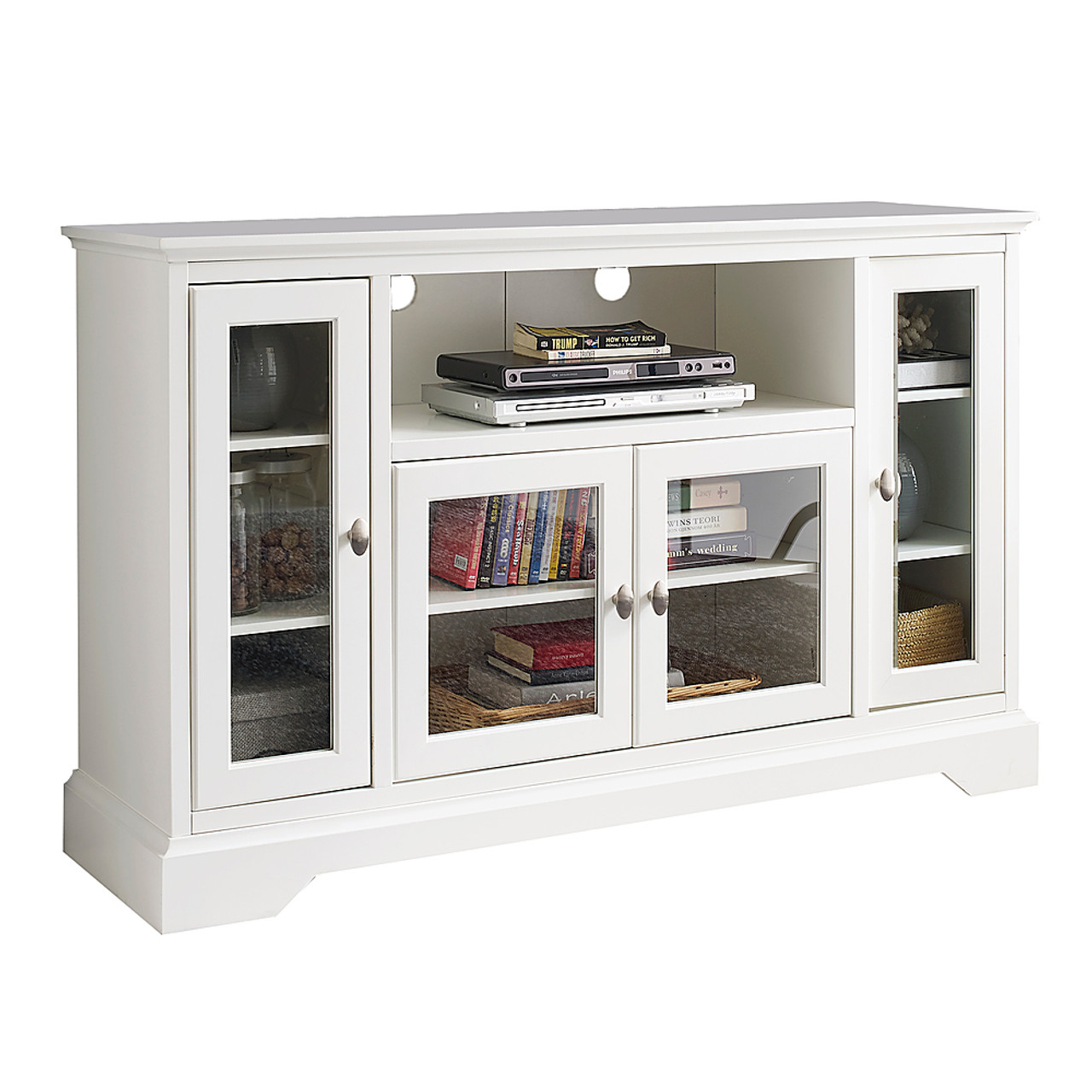 Walker Edison - TV Cabinet for Most TVs Up to 60" - White
