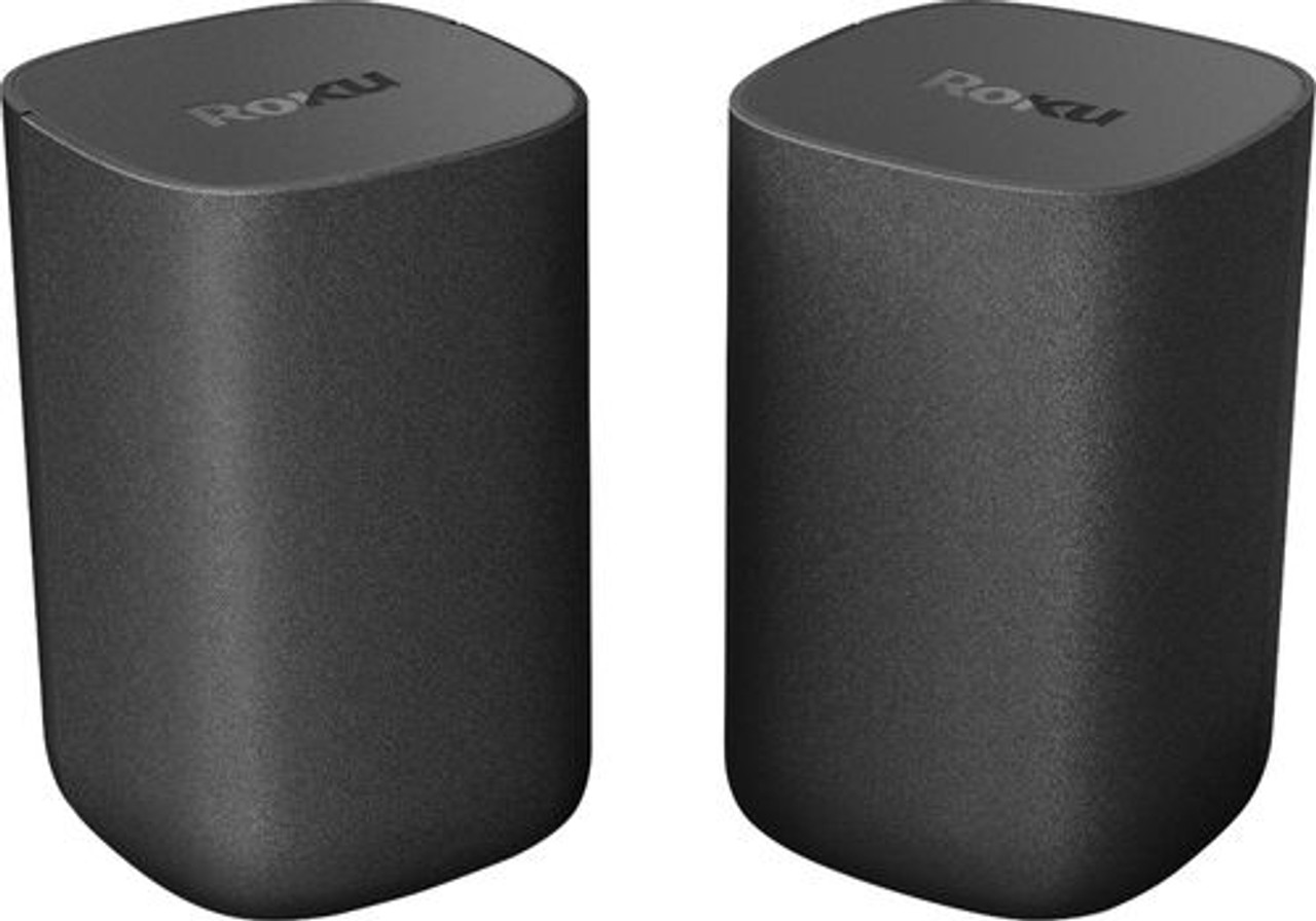 Wireless Speakers for Roku TV or Roku Smart Sounbar - Black