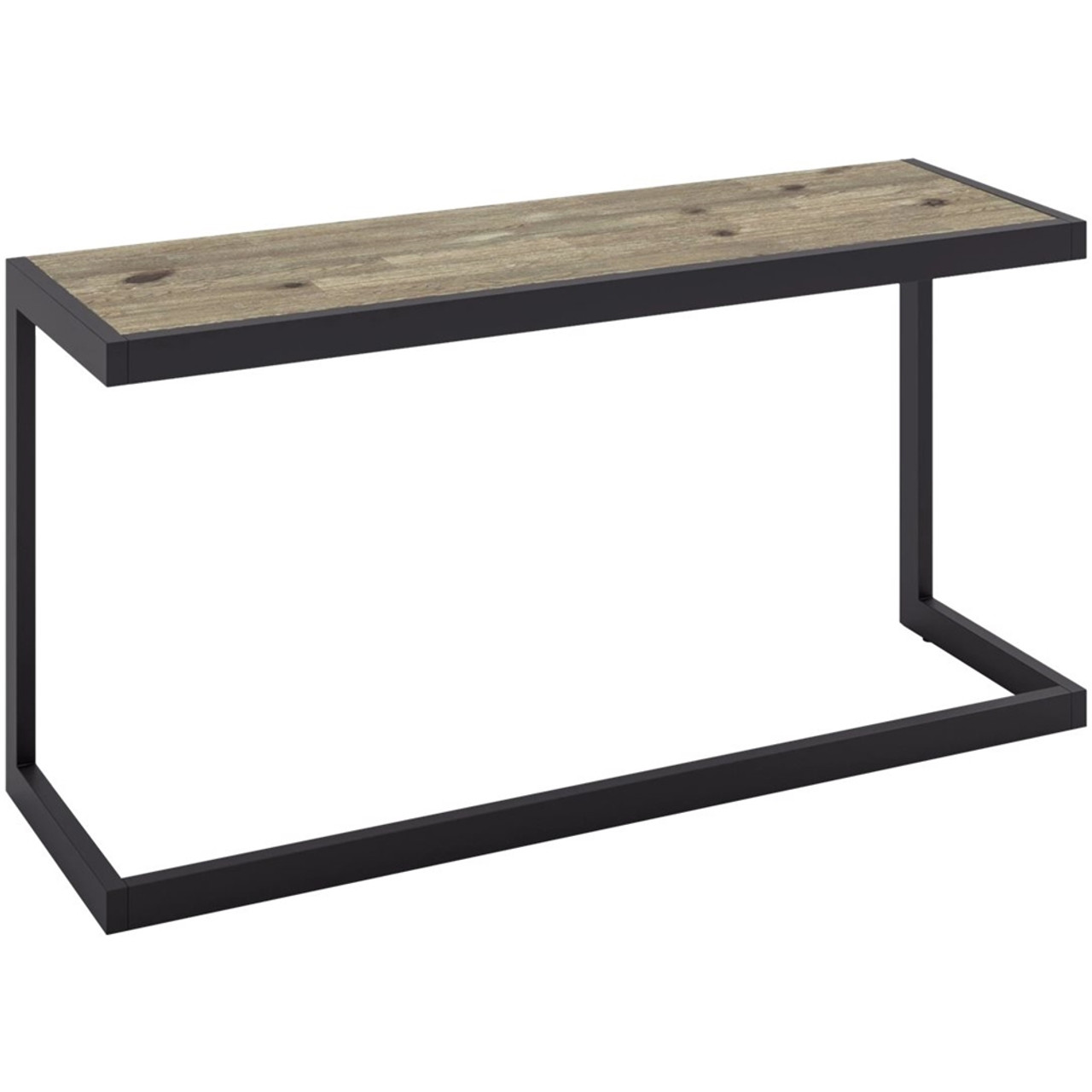 Simpli Home - Erina Rectangular Modern Industrial Solid Acacia Wood Sofa Table - Distressed Gray