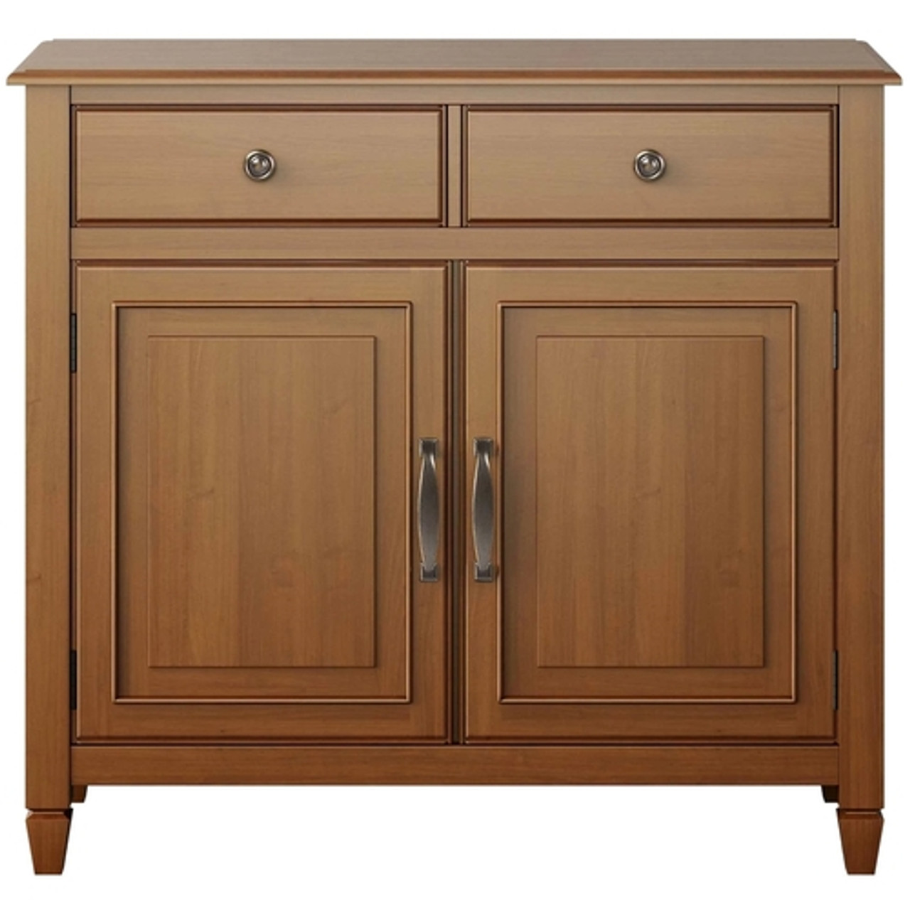 Simpli Home - Connaught Traditional Wood Entryway Storage Cabinet - Light Golden Brown