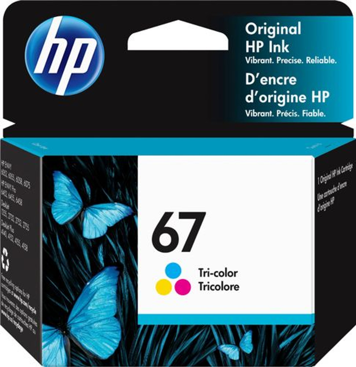 Hewlett-Packard - 67 Standard Capacity - Tricolor Ink Cartridge
