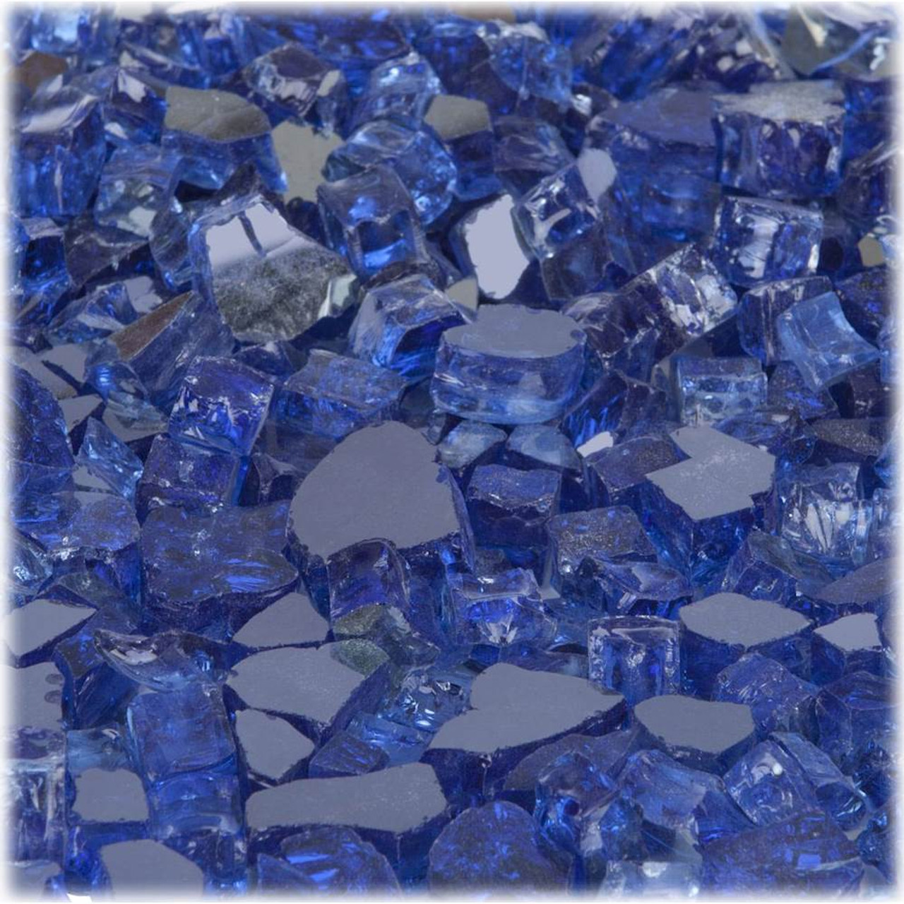 Fire Sense - Reflective Fire Glass Filler - Sapphire Blue